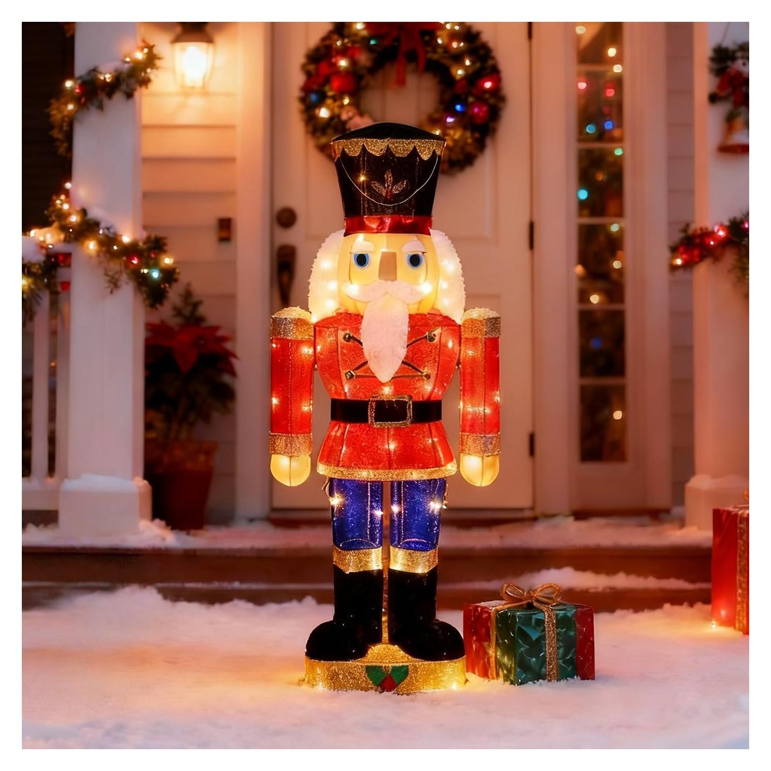 Figura de Soldado de Nuez Iluminada Hausse 95 cm Jardín