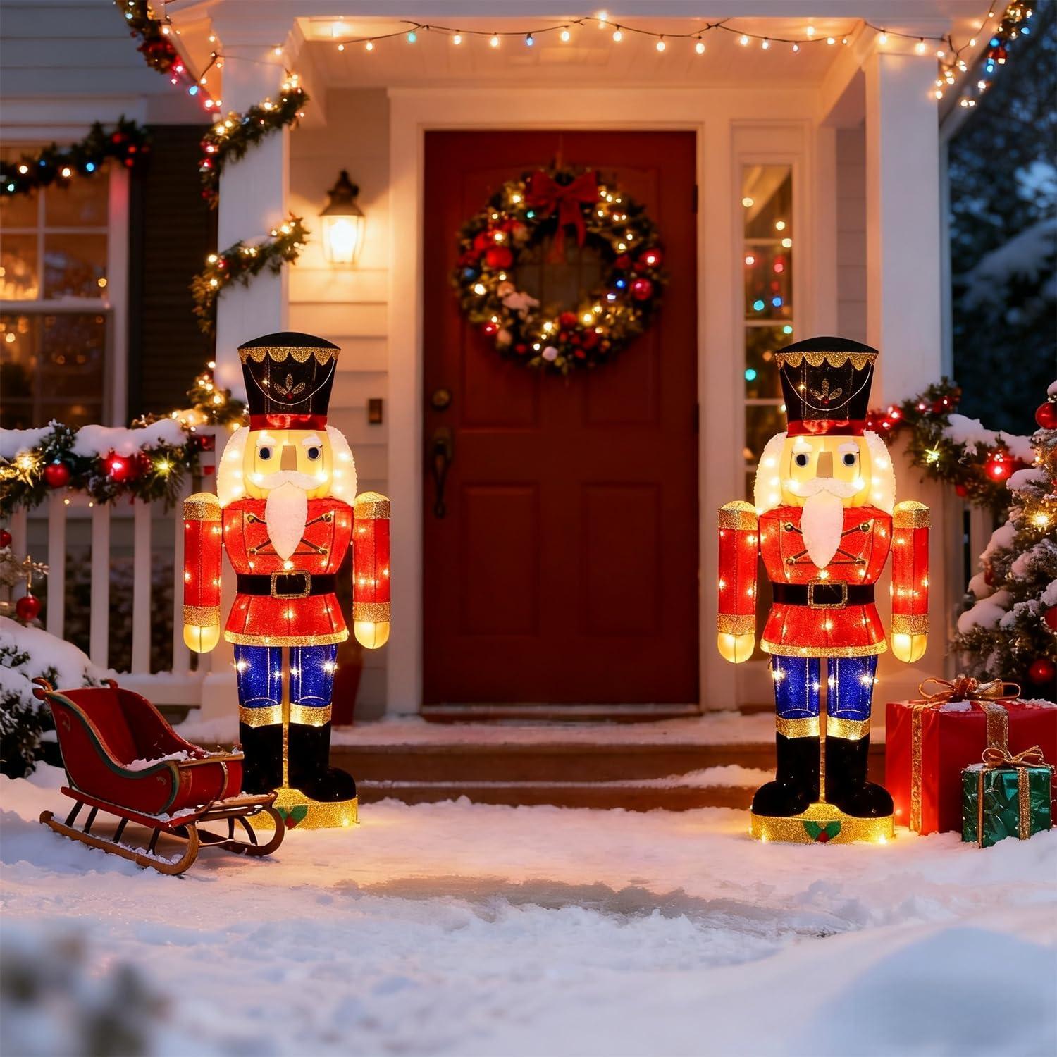 Figura de Soldado de Nuez Iluminada Hausse 95 cm Jardín