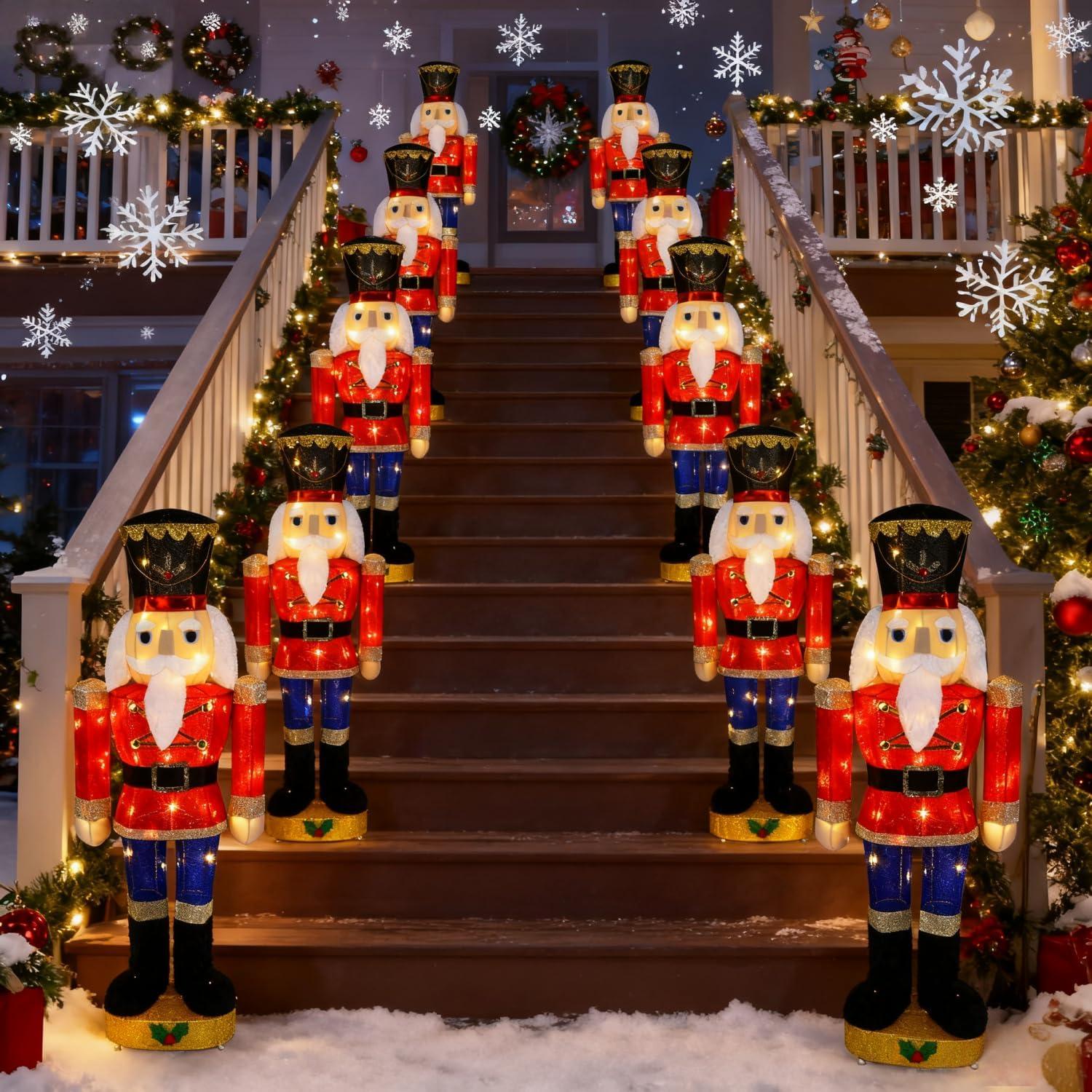 Figura de Soldado de Nuez Iluminada Hausse 95 cm Jardín