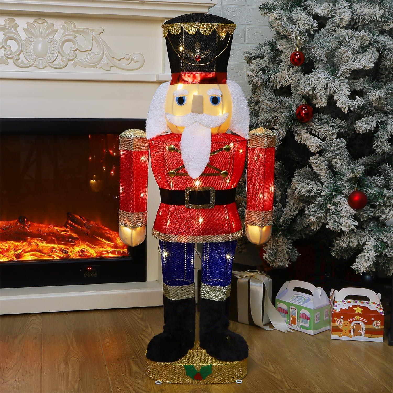 Figura de Soldado de Nuez Iluminada Hausse 95 cm Jardín