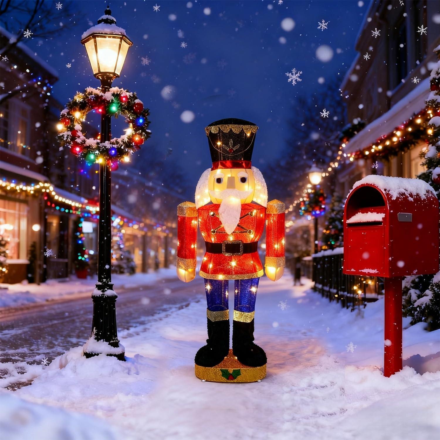 Figura de Soldado de Nuez Iluminada Hausse 95 cm Jardín