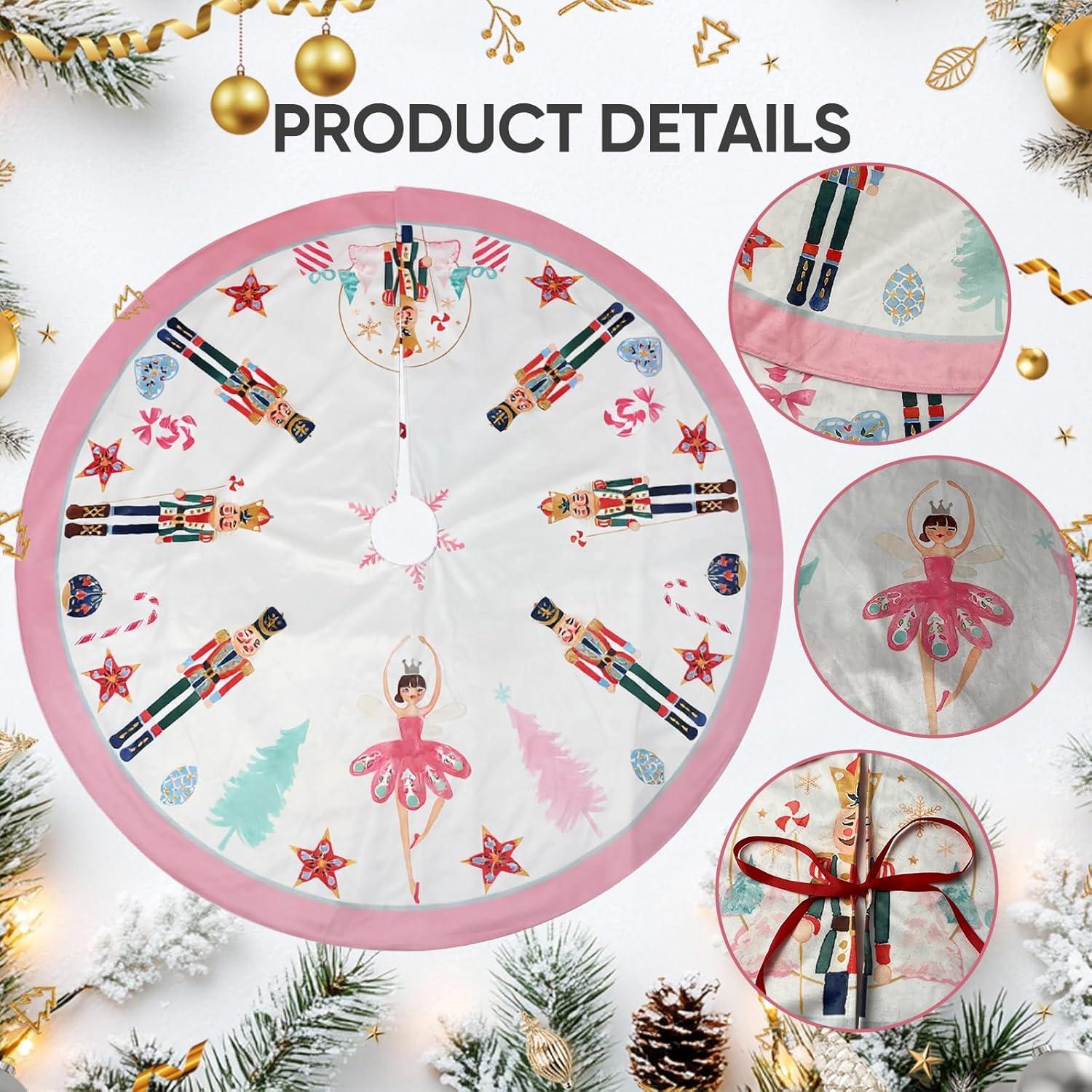 Funda de Árbol de Navidad DKJlitter 90 cm Ballet Cascanueces