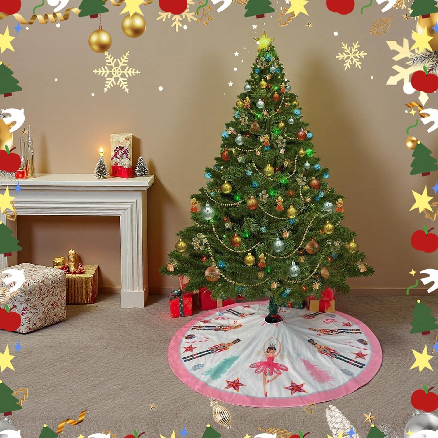 Funda de Árbol de Navidad DKJlitter 90 cm Ballet Cascanueces