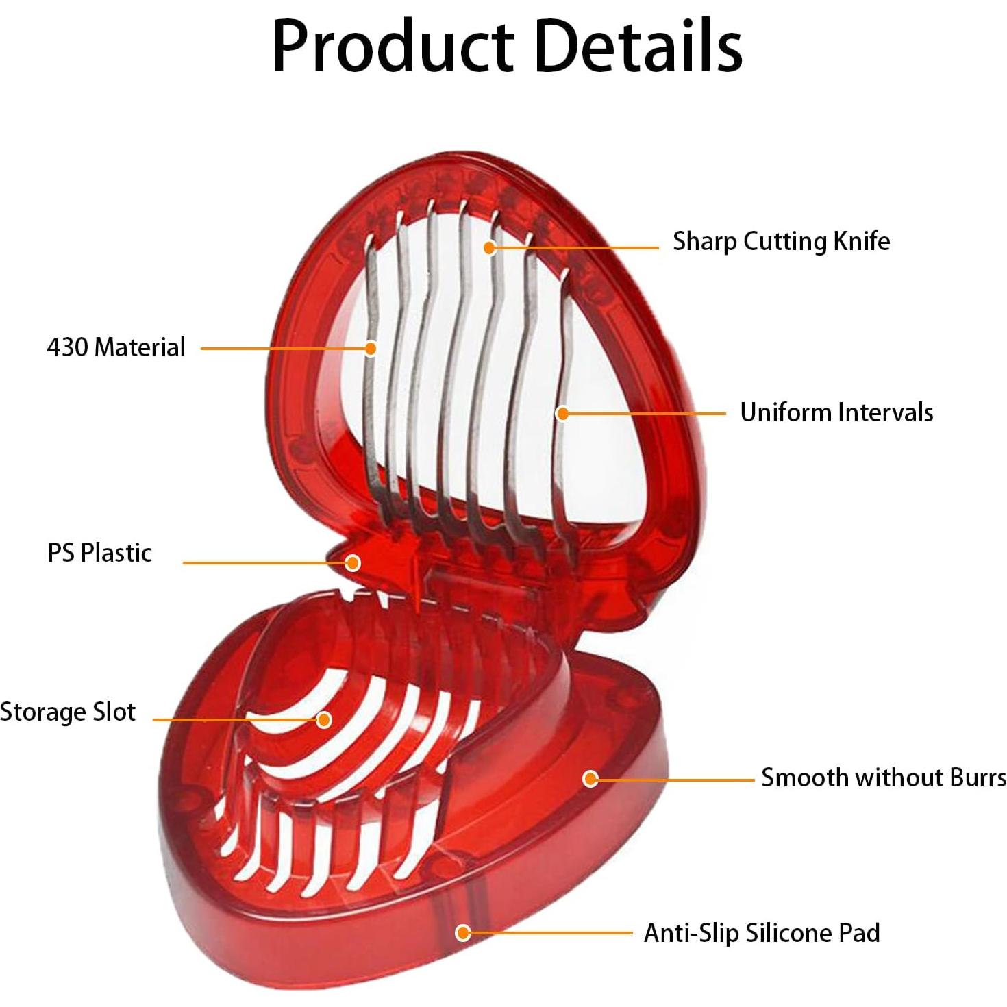 Cortador de Fresas EWUVP de Acero Inoxidable Compacto