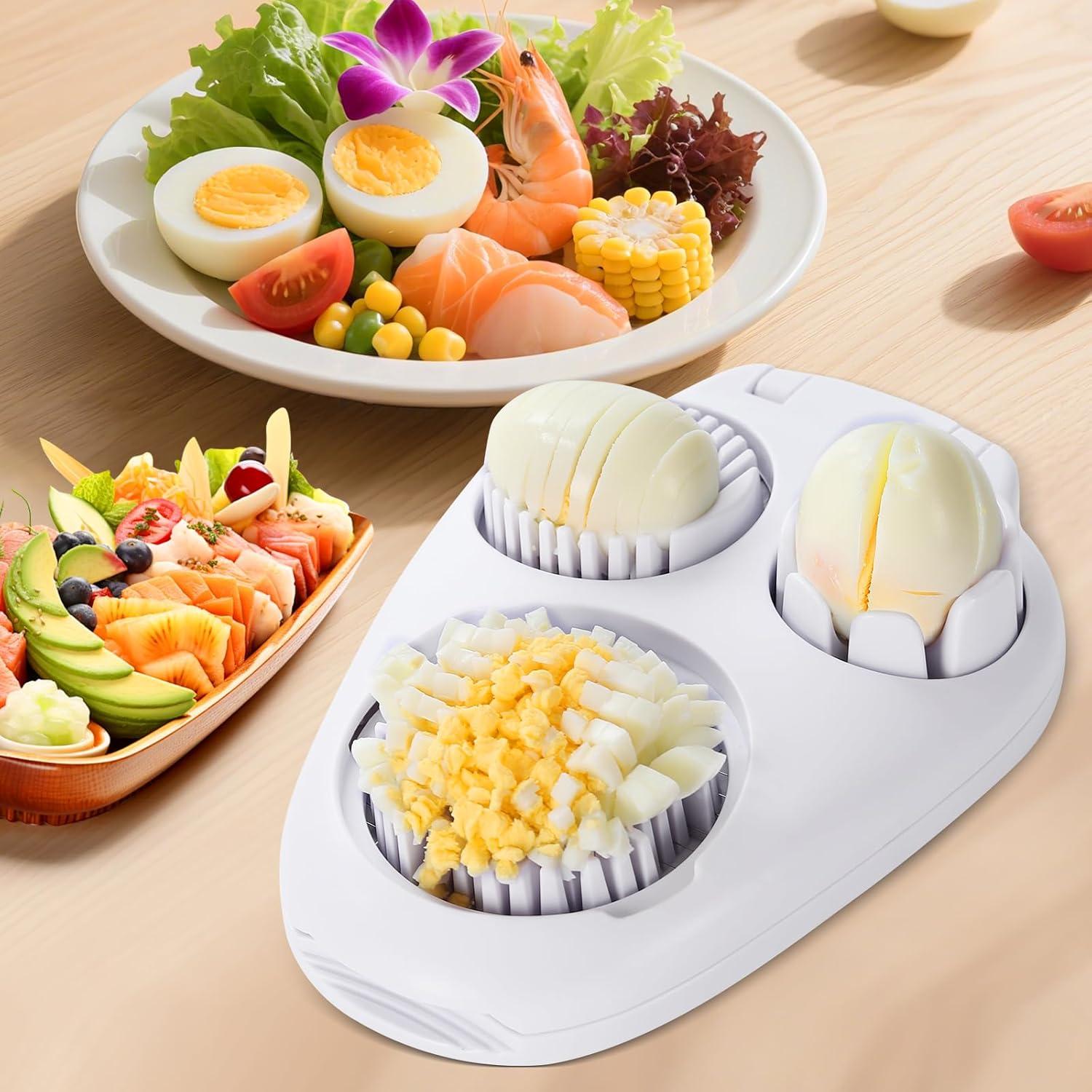 Cortador de Huevos 3 en 1 Nxyznmql - Acero Inoxidable