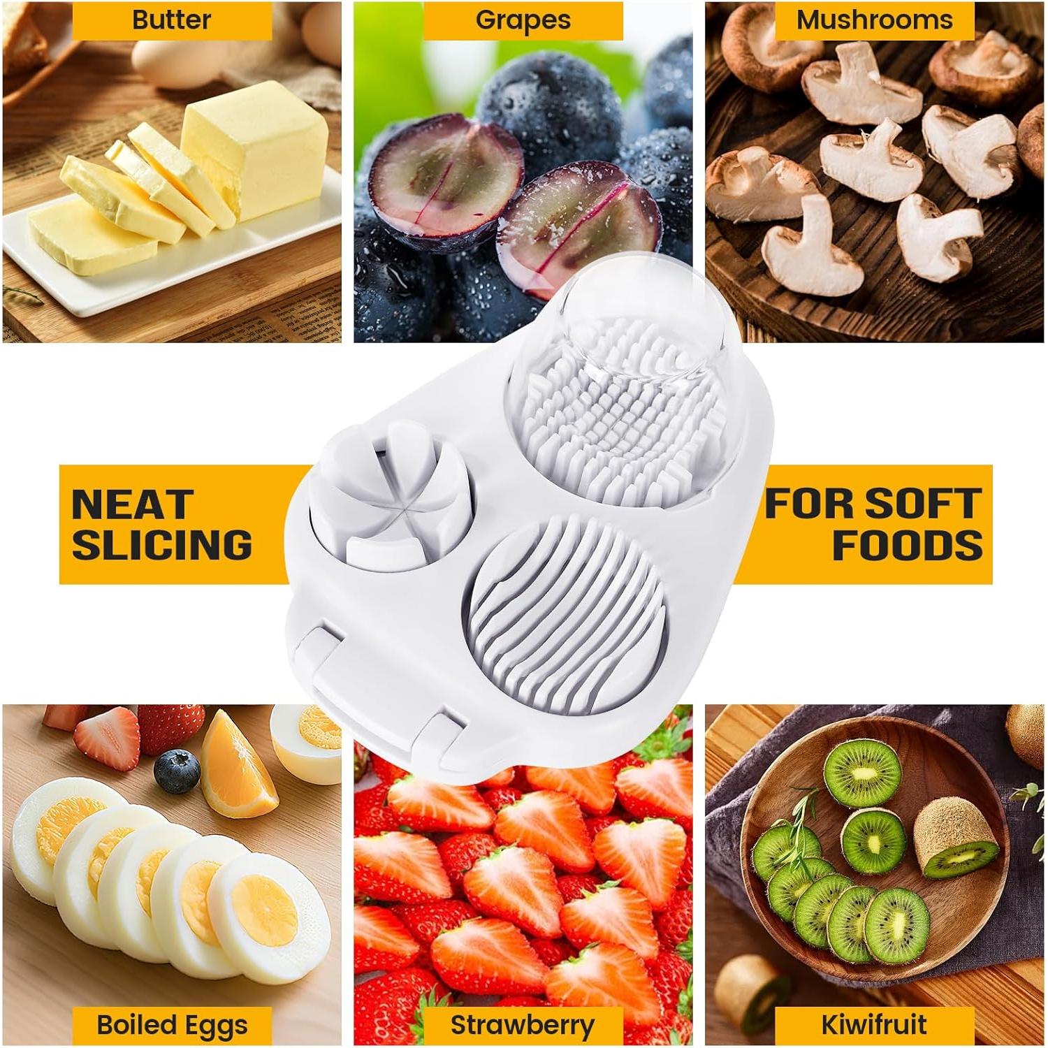 Cortador de Huevos 3 en 1 Nxyznmql - Acero Inoxidable