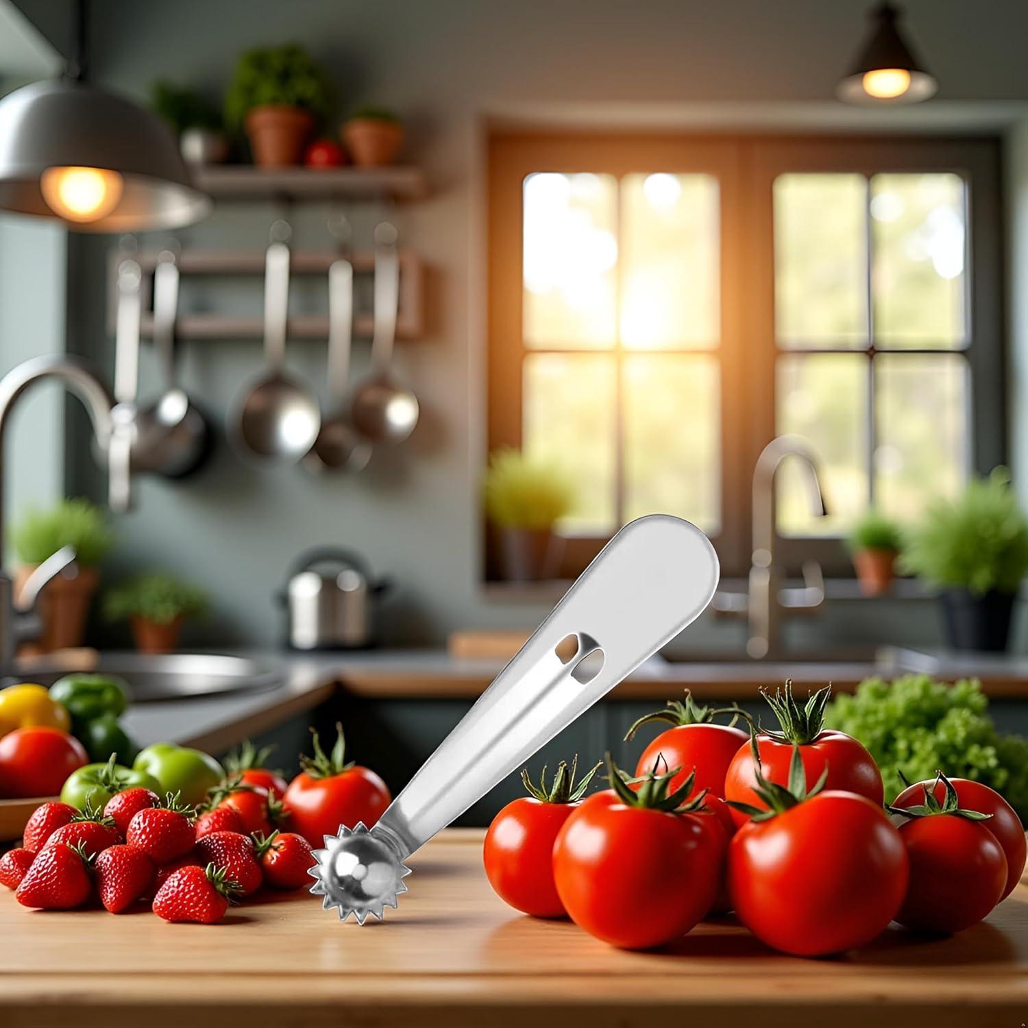 Removedor de Corazones de Tomate y Fresa Qintreesify - Acero Inoxidable