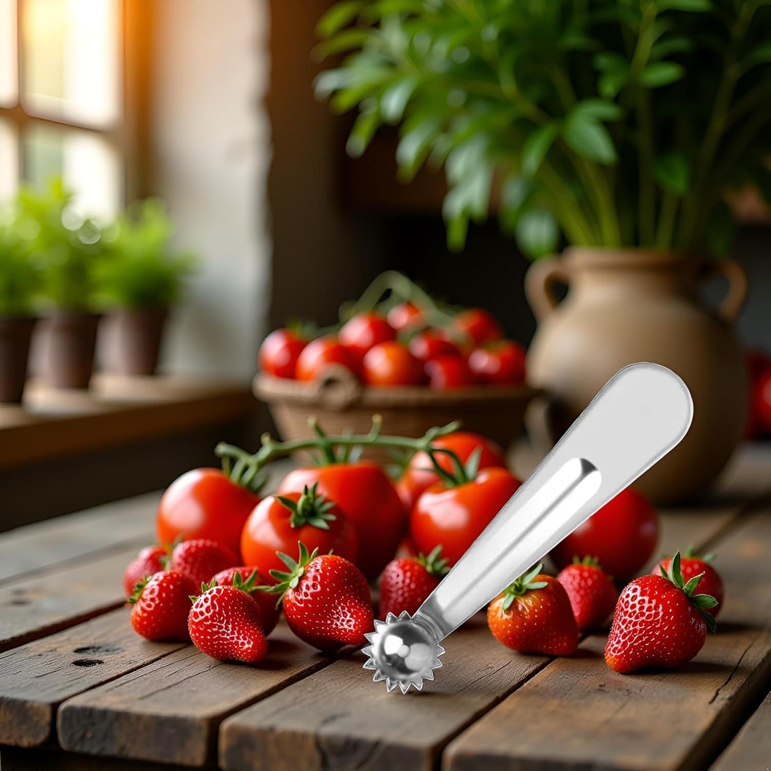 Removedor de Corazones de Tomate y Fresa Qintreesify - Acero Inoxidable