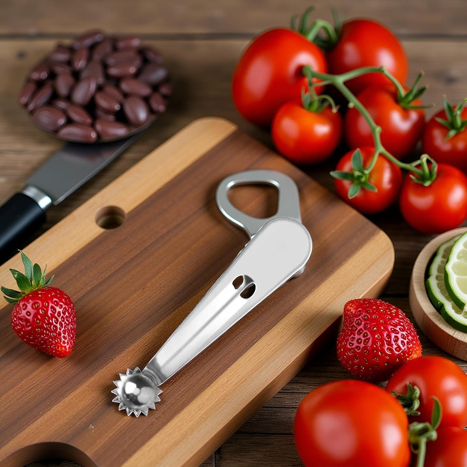 Removedor de Corazones de Tomate y Fresa Qintreesify - Acero Inoxidable