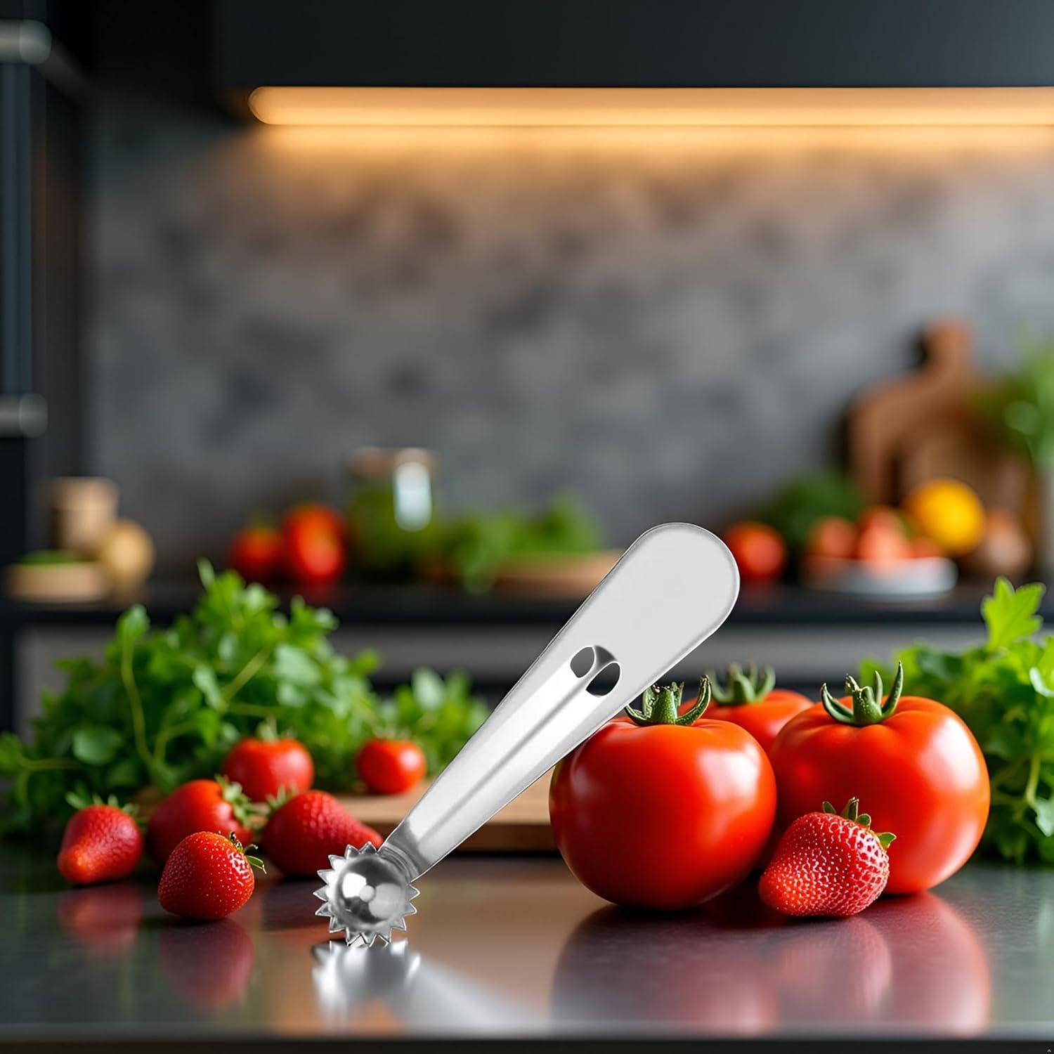 Removedor de Corazones de Tomate y Fresa Qintreesify - Acero Inoxidable