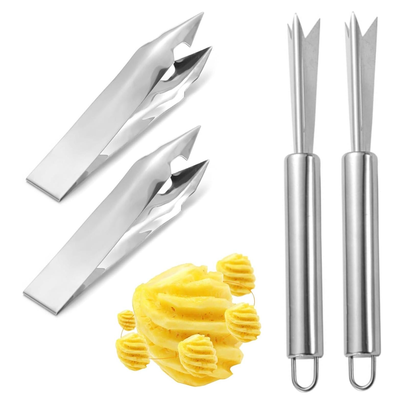 Juego de 4 Piezas para Quitar Ojos de Piña VILPKWMP Acero Inoxidable