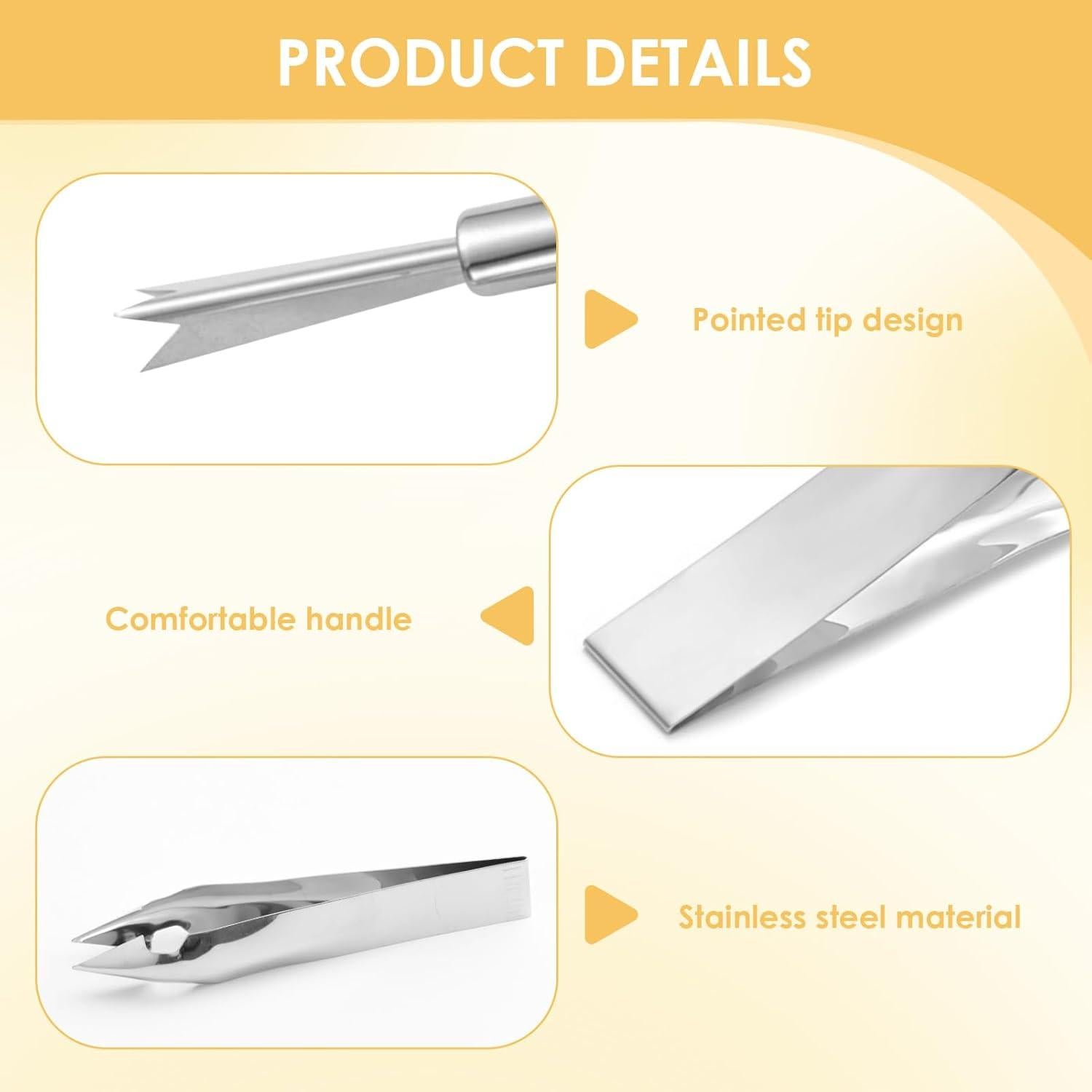 Juego de 4 Piezas para Quitar Ojos de Piña VILPKWMP Acero Inoxidable
