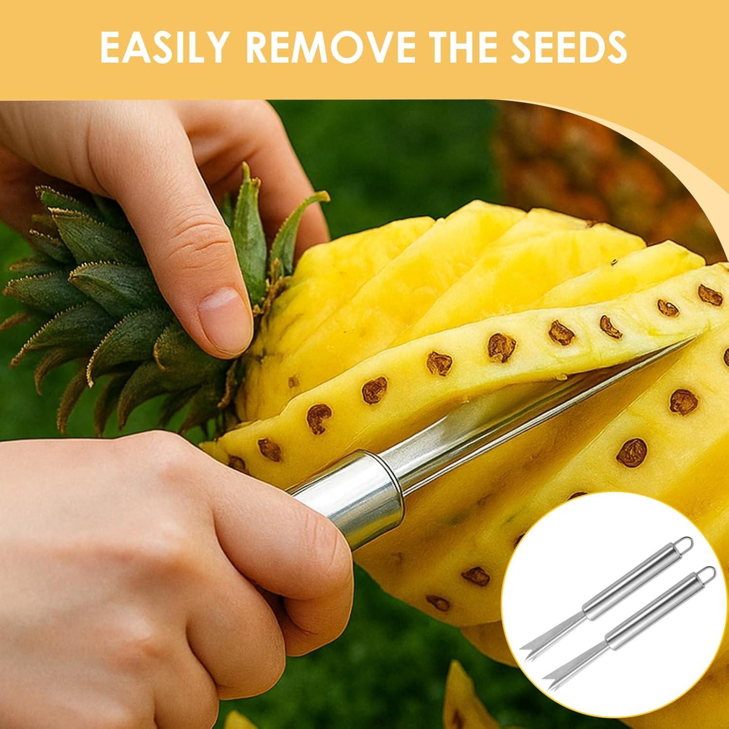 Juego de 4 Piezas para Quitar Ojos de Piña VILPKWMP Acero Inoxidable