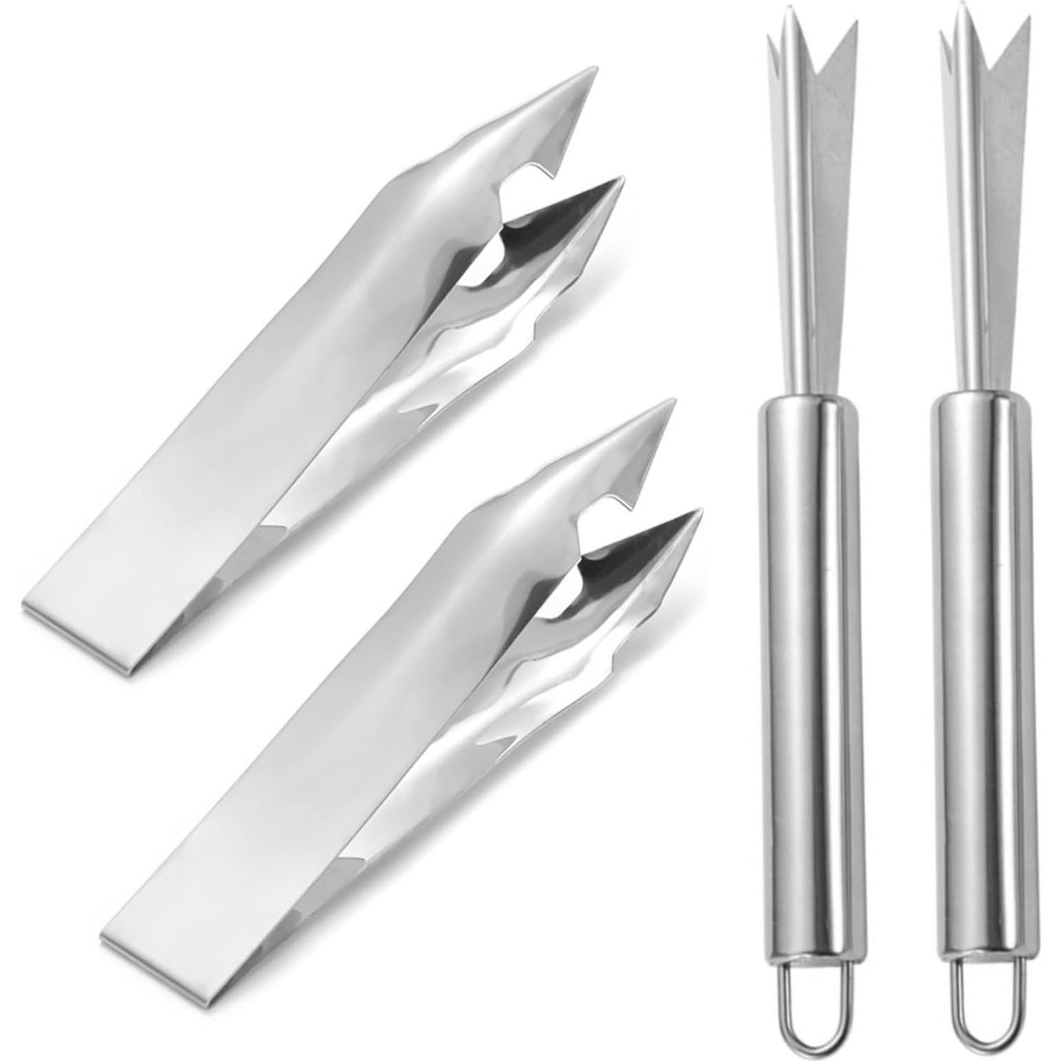 Juego de 4 Piezas para Quitar Ojos de Piña VILPKWMP Acero Inoxidable