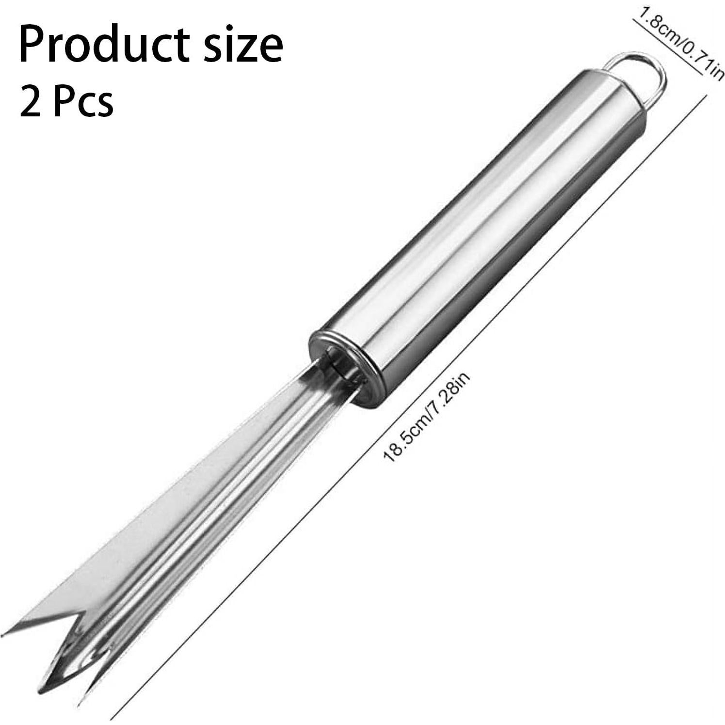 Juego de 2 Peladores de Ojos de Piña Sndperiexam Acero Inoxidable