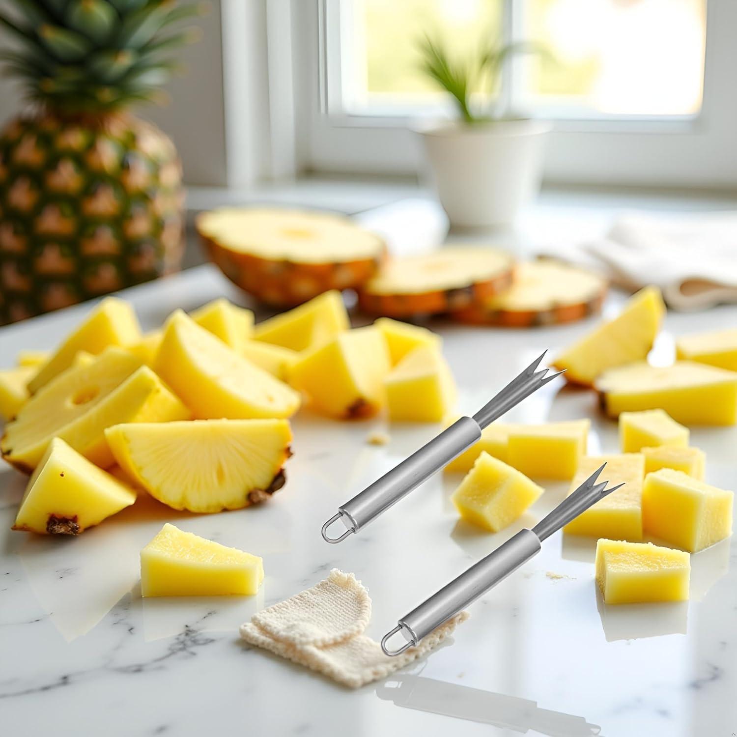 Juego de 2 Peladores de Ojos de Piña Tnyvm Acero Inoxidable