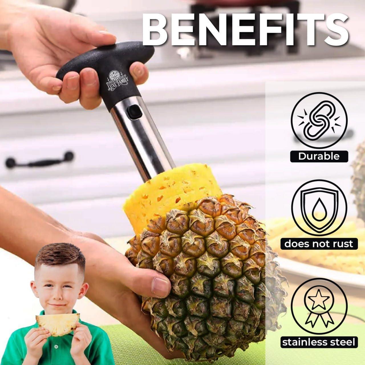 Juego de Cortador de Piña Luxe Family - 6 Piezas Acero Inoxidable