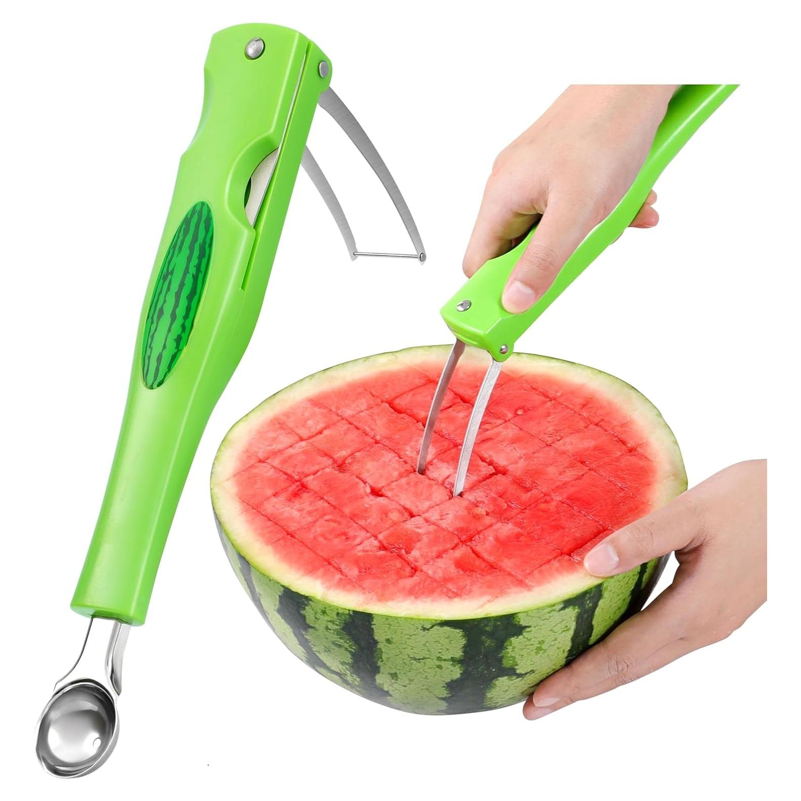 Cortador de Sandía OLESBUR 3 en 1 Plegable Acero Inoxidable