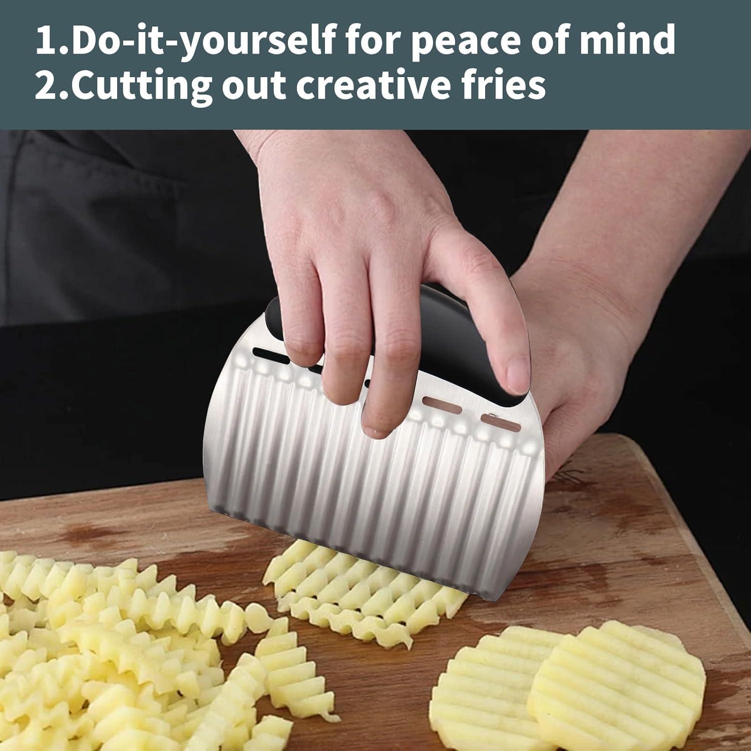 Cuchillo Cortador de Ondas Braxan de Acero Inoxidable 2 Piezas