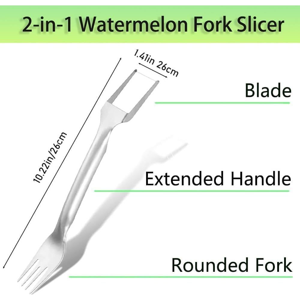 Cortador de Frutas 2-en-1 AUPJICX Acero Inoxidable 3 Pcs