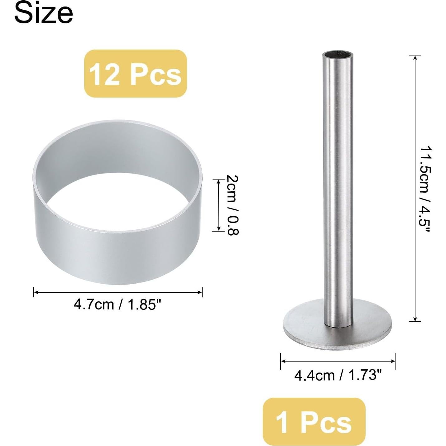 Set de 13 Cortadores de Galletas uxcell de Aluminio Antiadherente