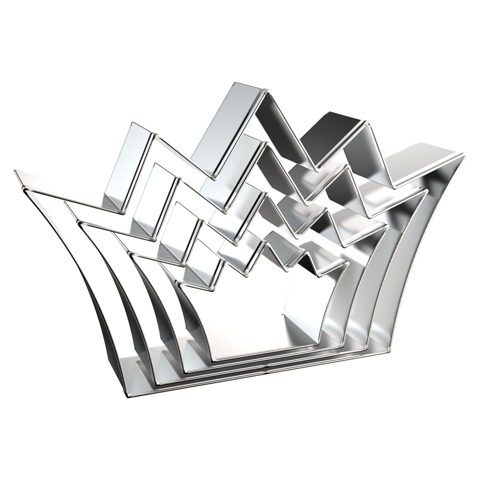 Juego de Cortadores de Galletas Corona QAAQS - 4 Piezas