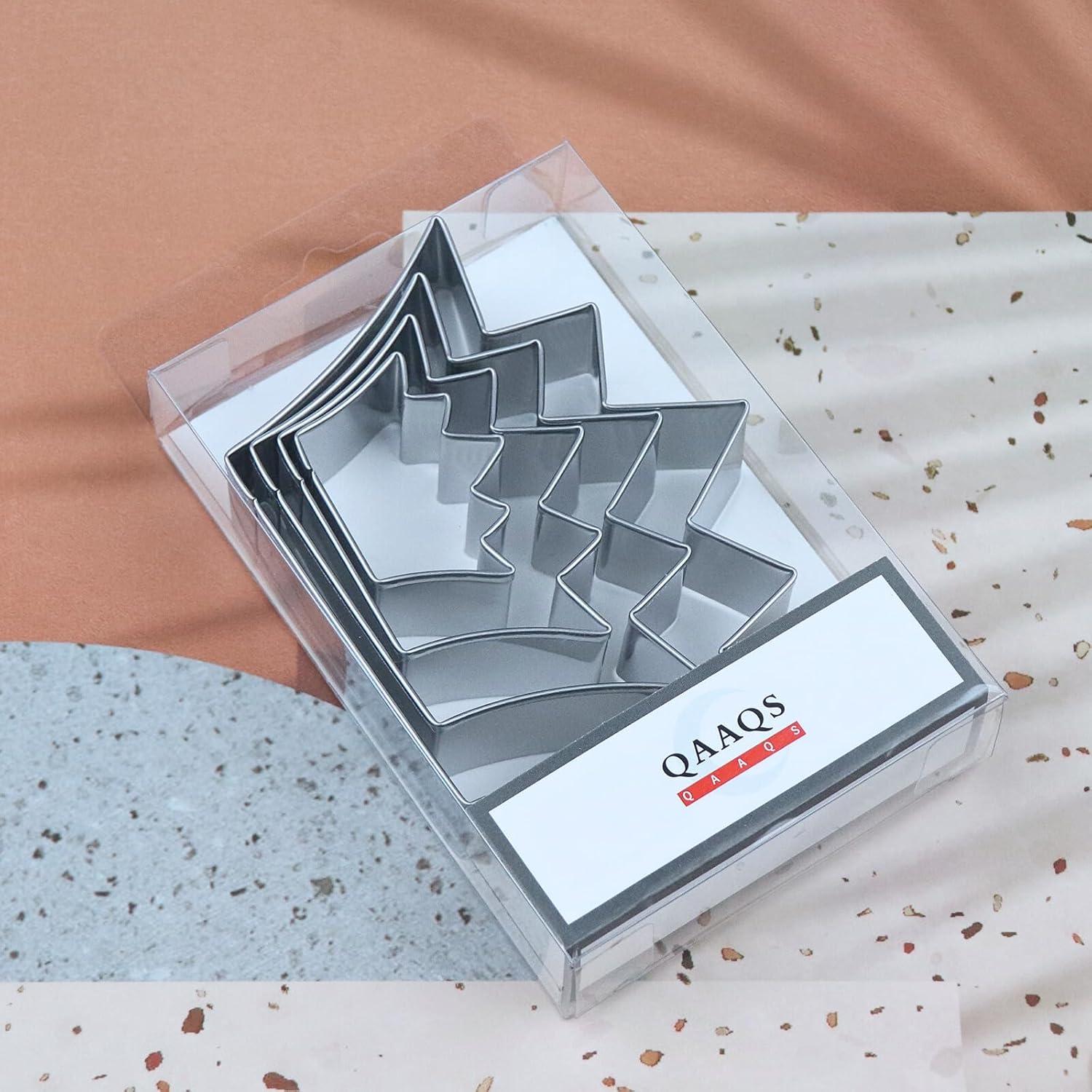 Juego de Cortadores de Galletas Corona QAAQS - 4 Piezas