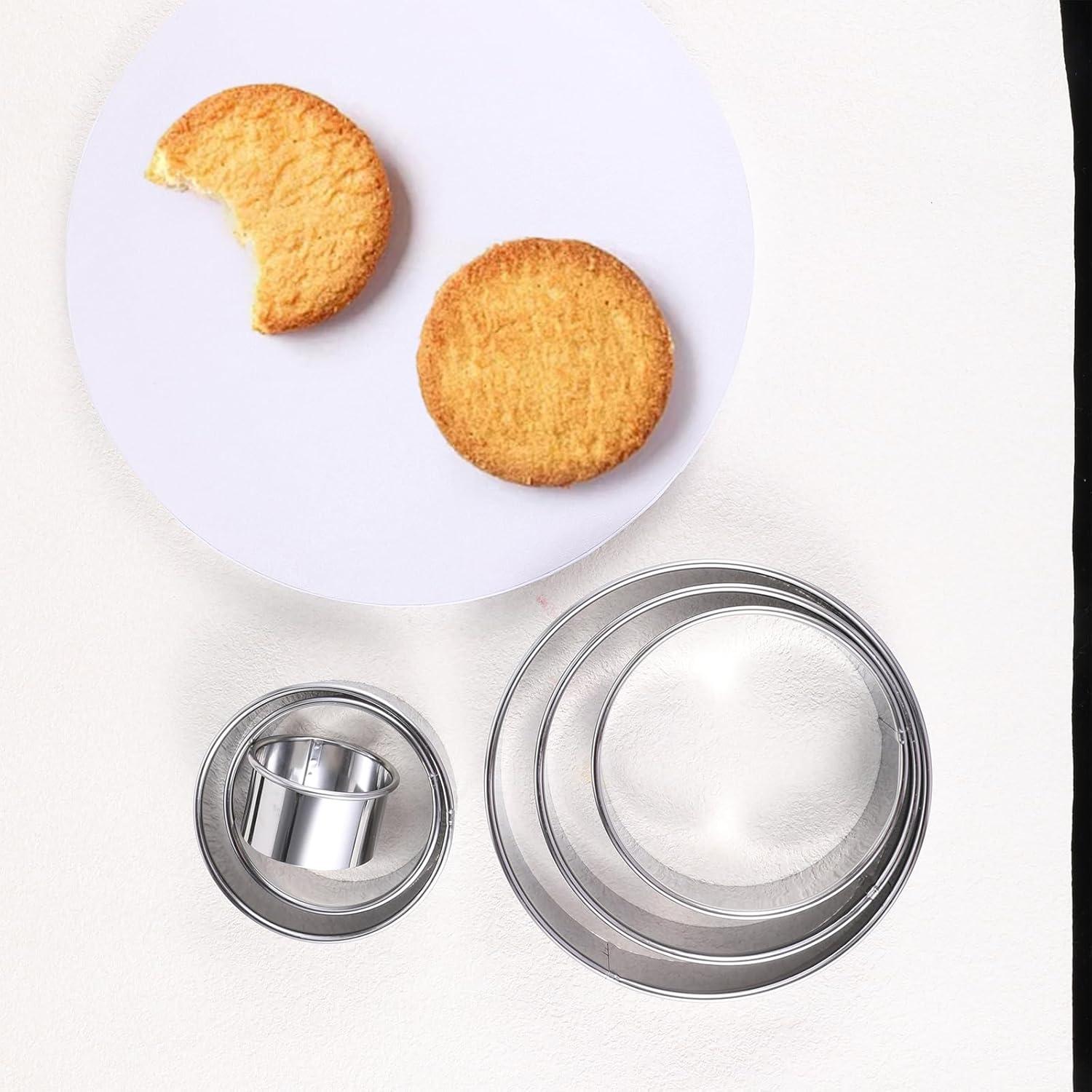 Juego de 6 Cortadores de Galletas Redondos Bruislard 5.2 a 15.5 cm