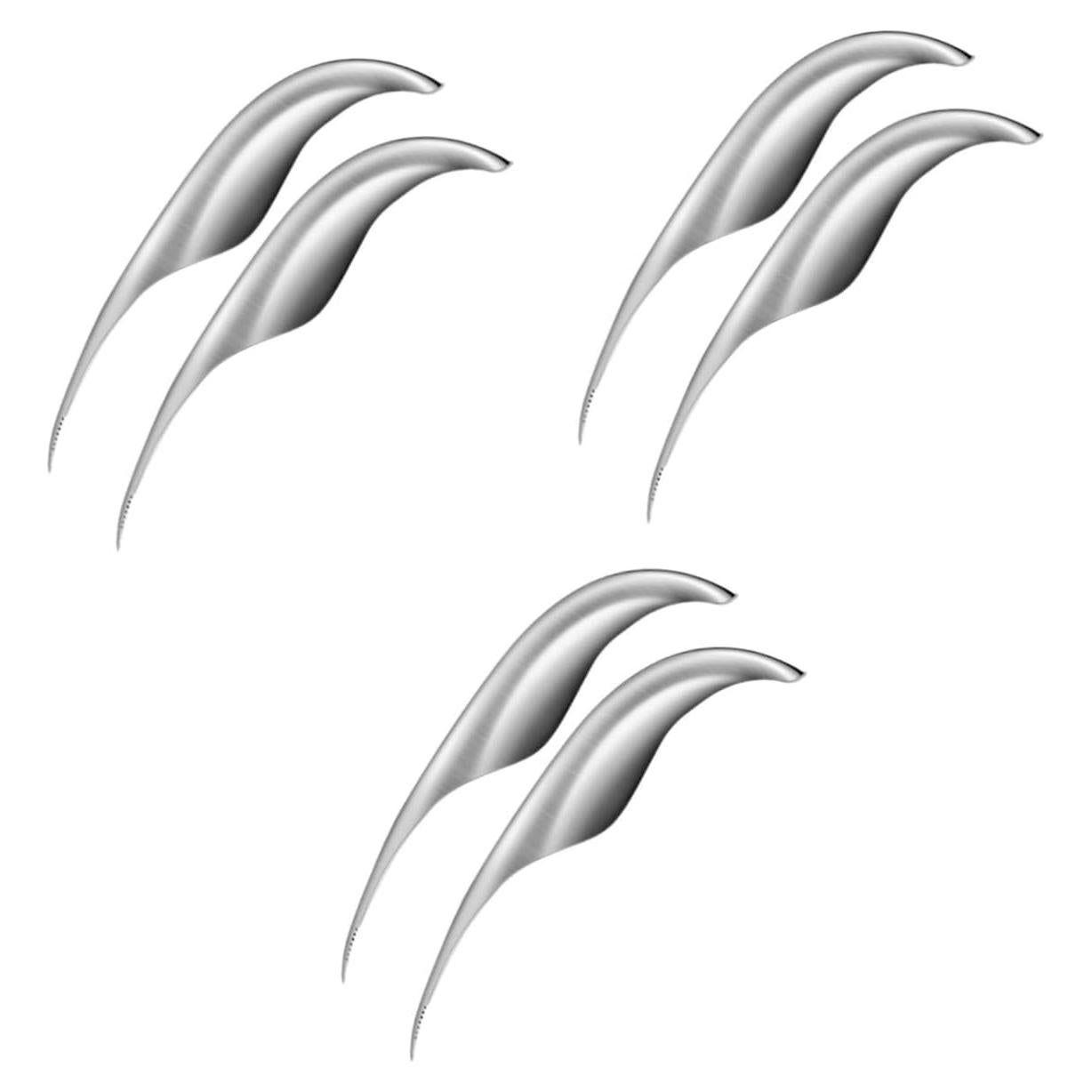 Limpiador de Camarones HEALLILY Acero Inoxidable 6 Piezas