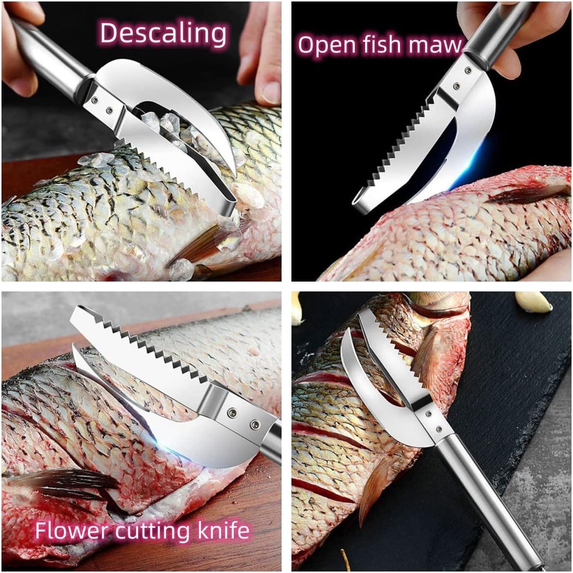 Cuchillo Multifuncional para Pescado Chinshwehaw 3-en-1