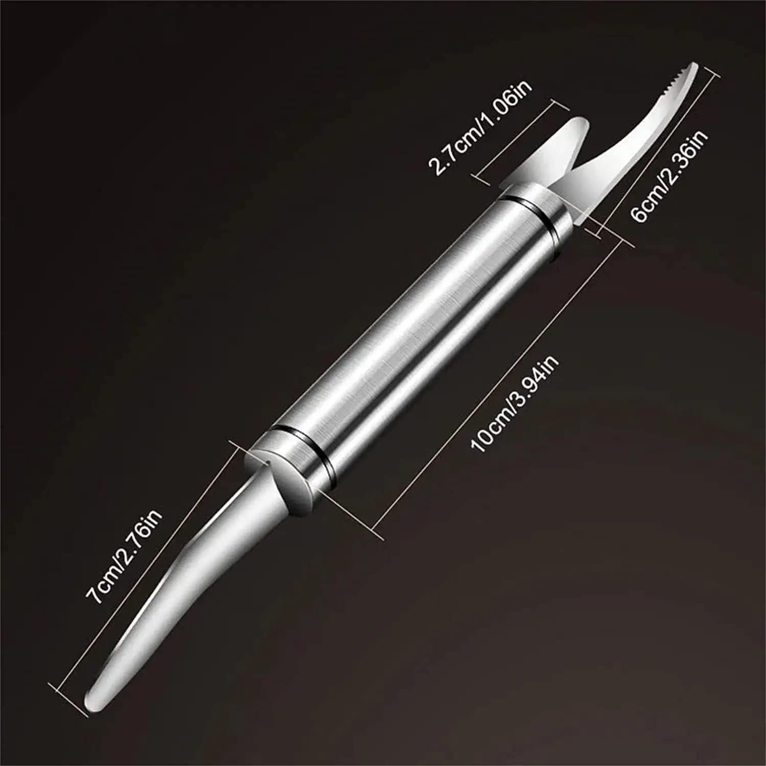 (2PCS) New 5 in 1 Multifunctional Shrimp Line Fish Maw Knife with Cleaning Cloth, 304 Stainless Steel Shrimp Peeler, Kitchen Fish and Shrimp,Multipurpose Shrimp Peeler for Home Kitchen