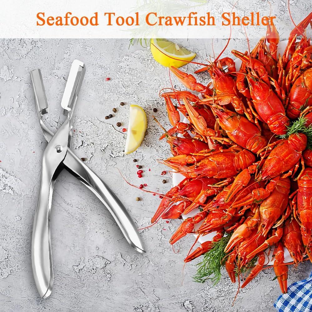 Pelador de Cangrejo y Camarones Cxqbsmy - Acero Inoxidable 3 Piezas