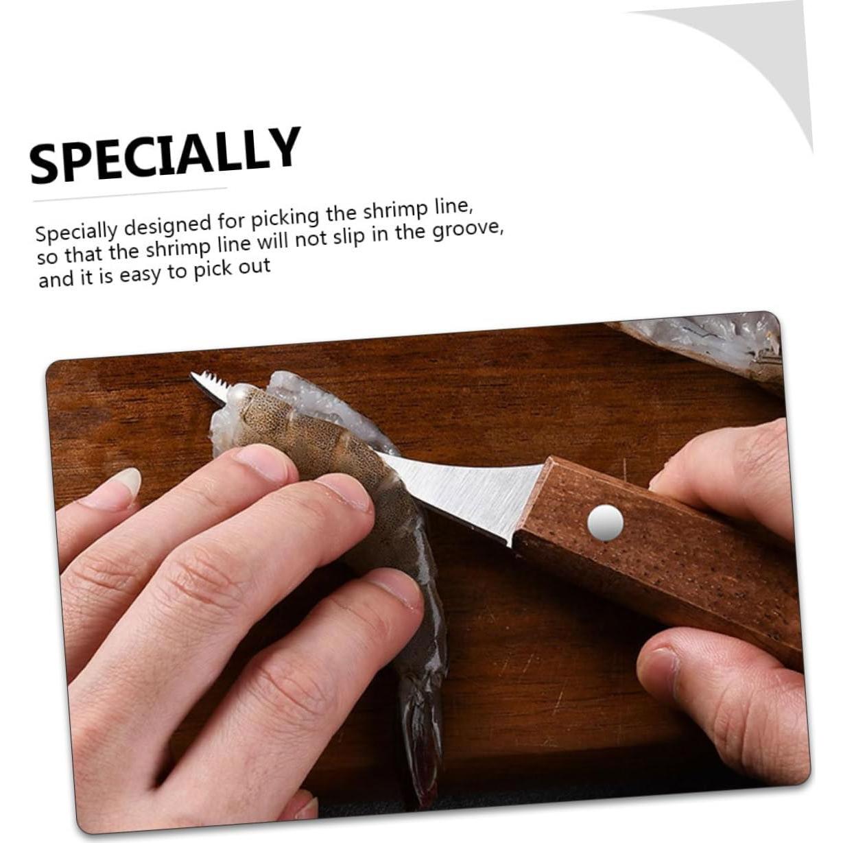 Garneck 4 Herramientas Multifuncionales para Limpiar Camarones