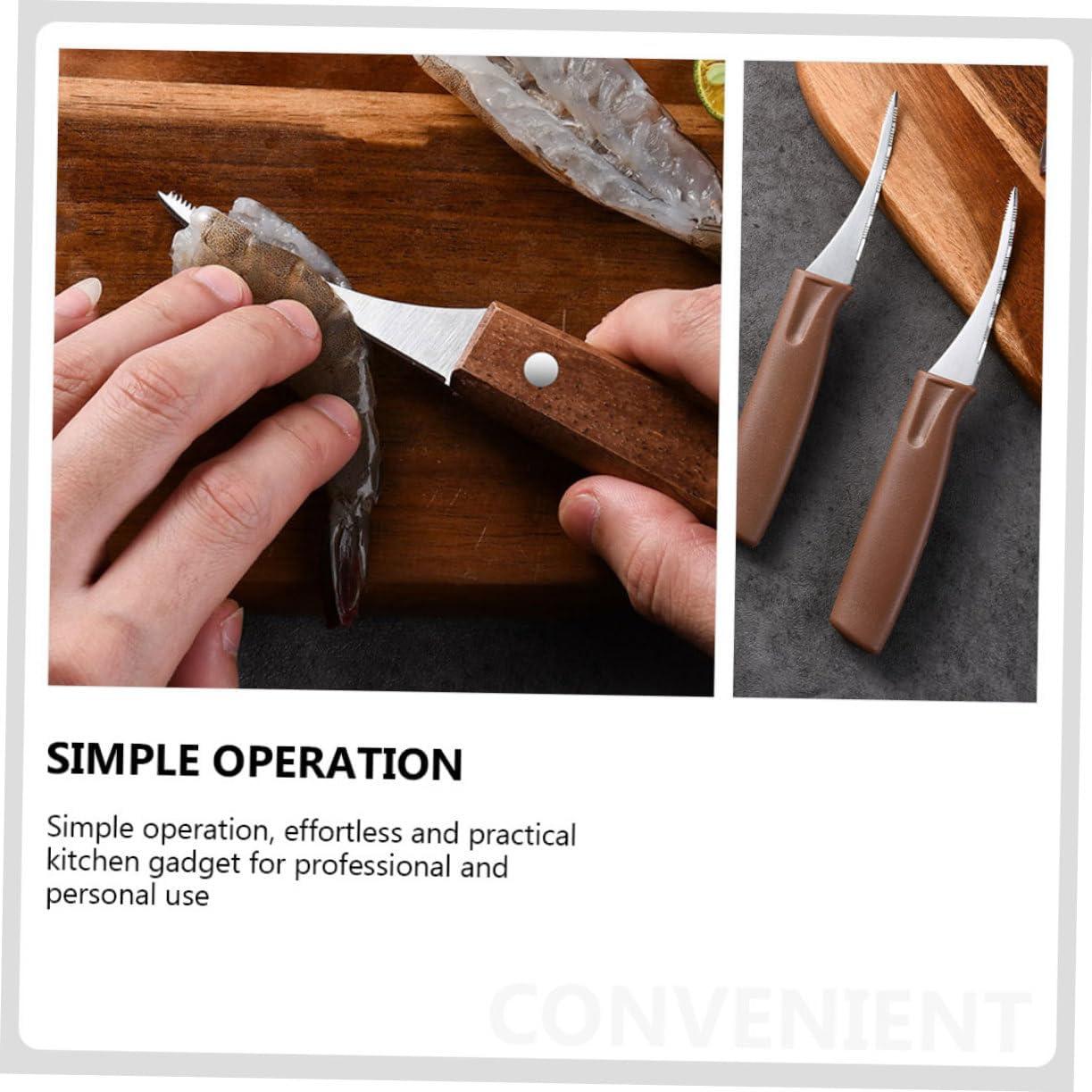 Garneck 4 Herramientas Multifuncionales para Limpiar Camarones