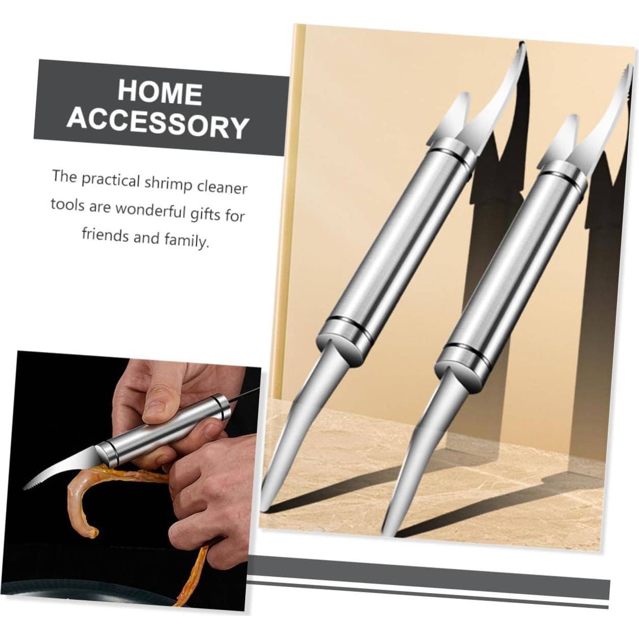 Juego de 4 Peladores de Camarones y Escalador de Pescado Homoyoyo