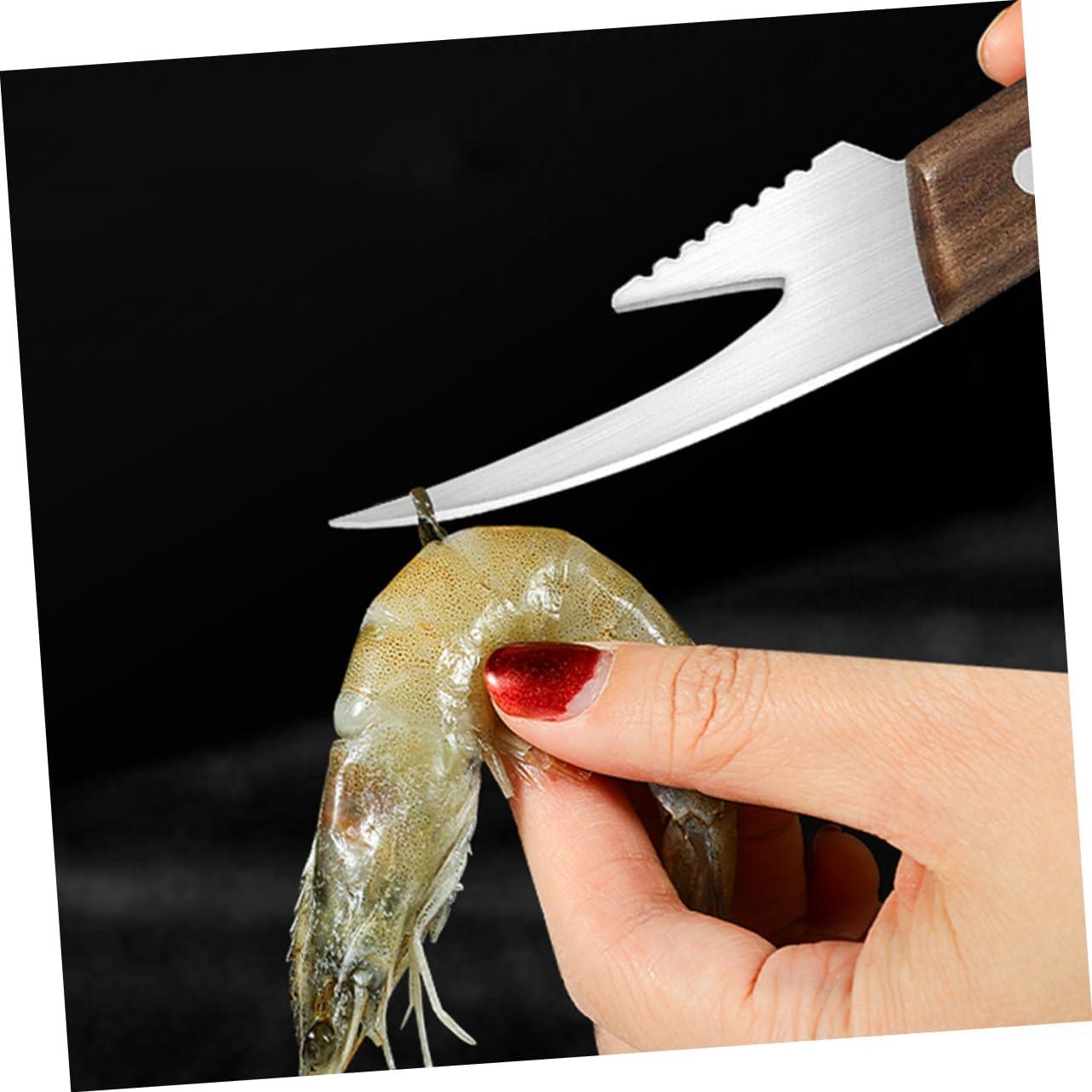 Pelador de Camarones LIFKOME de Acero Inoxidable Doble Cabeza