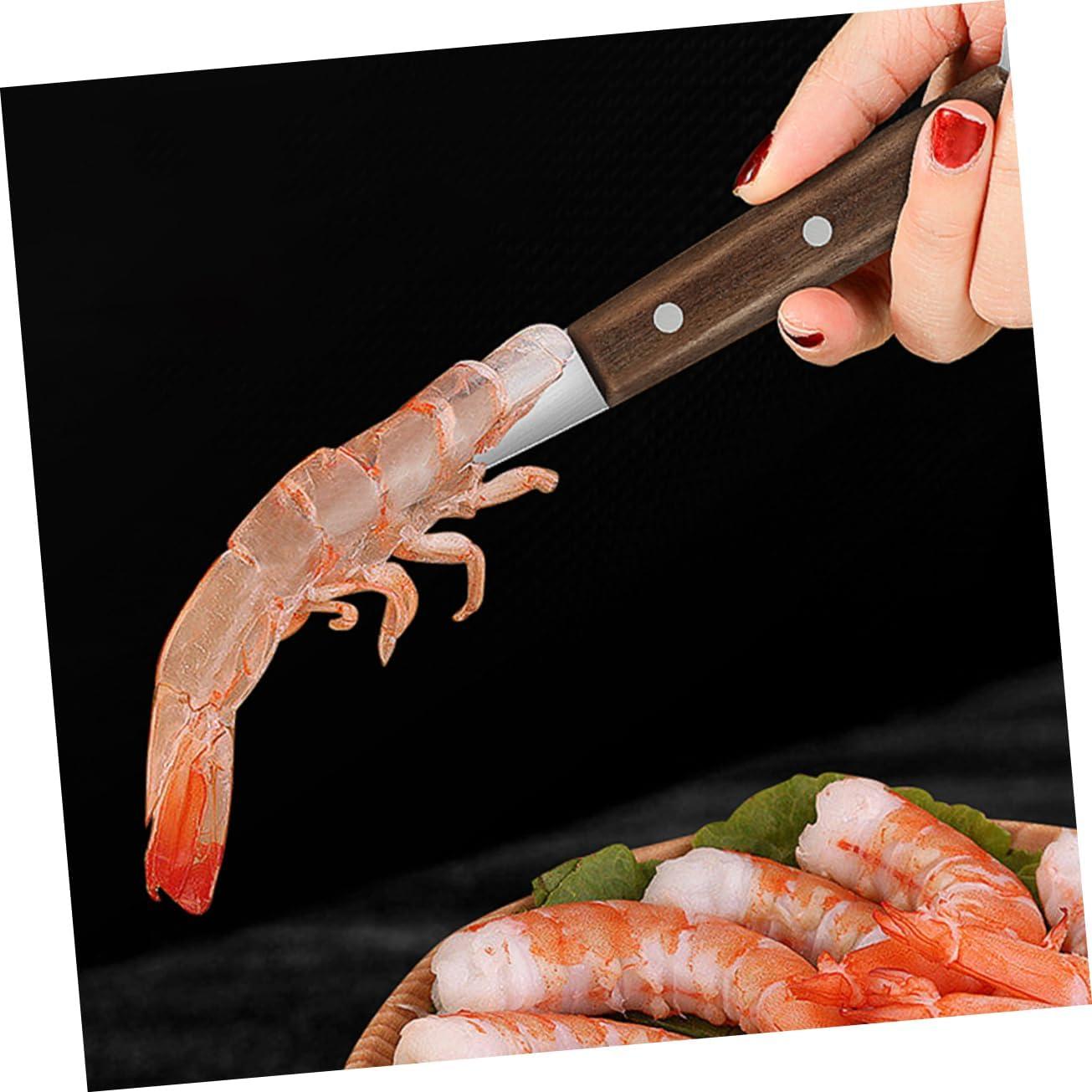 Pelador de Camarones LIFKOME de Acero Inoxidable Doble Cabeza