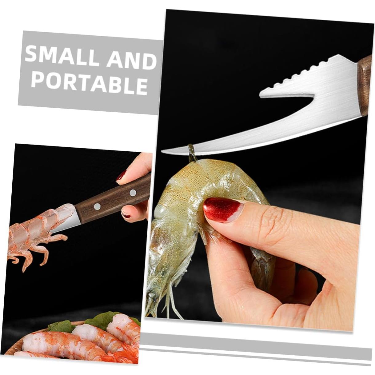 Pelador de Camarones LIFKOME de Acero Inoxidable Doble Cabeza