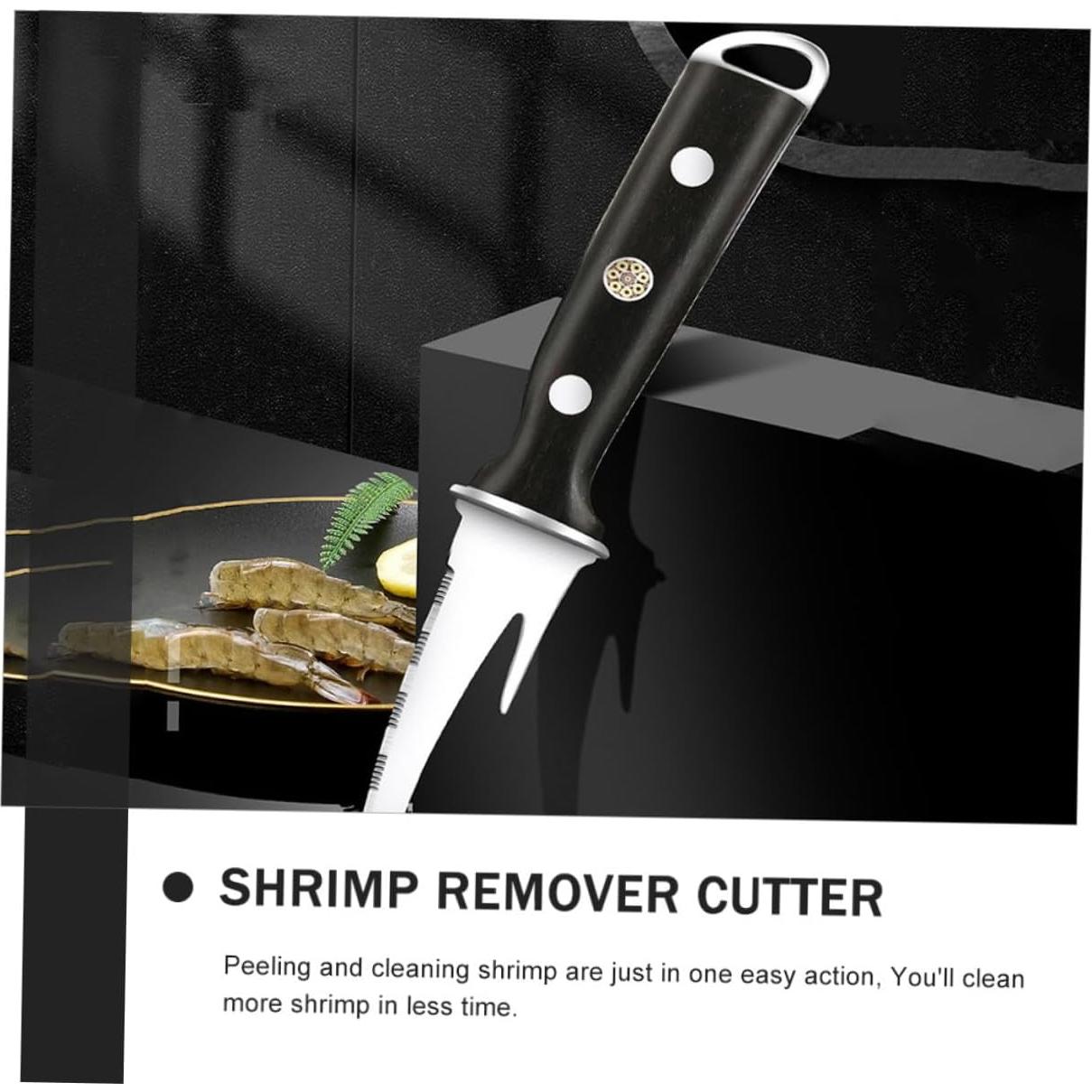 Limpiador de Camarones PRETYZOOM de Acero Inoxidable 18cm
