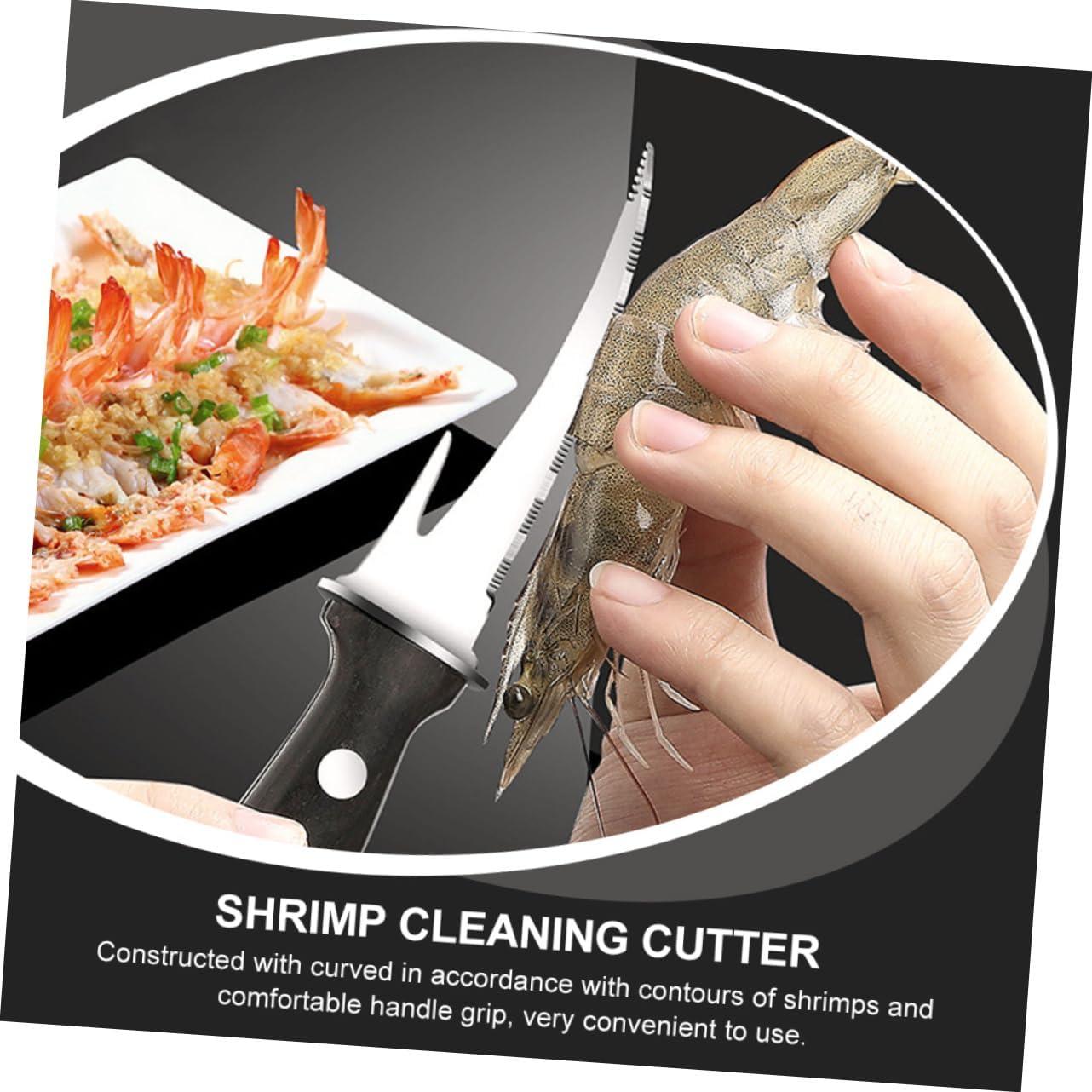 Limpiador de Camarones PRETYZOOM de Acero Inoxidable 18cm