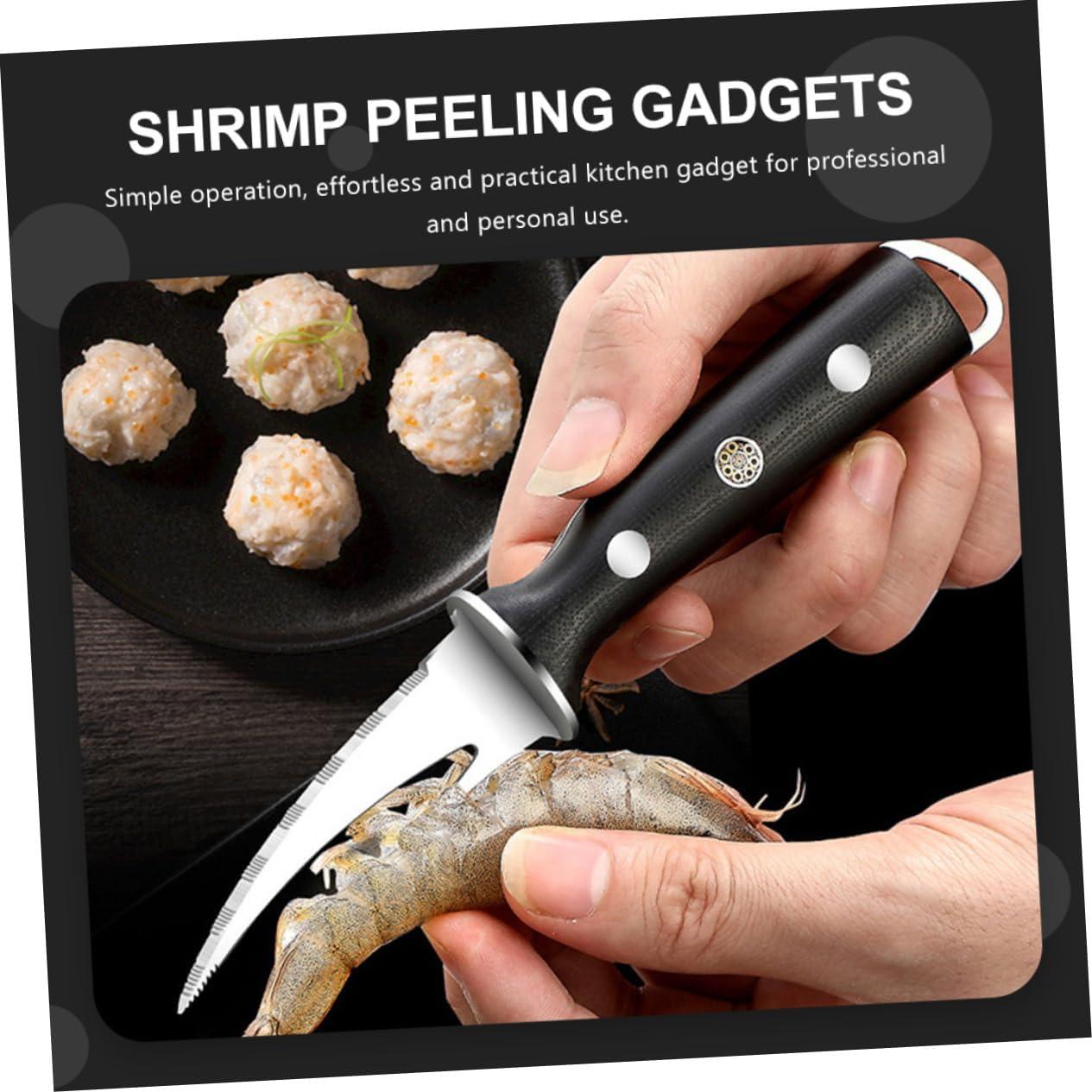 Limpiador de Camarones PRETYZOOM de Acero Inoxidable 18cm