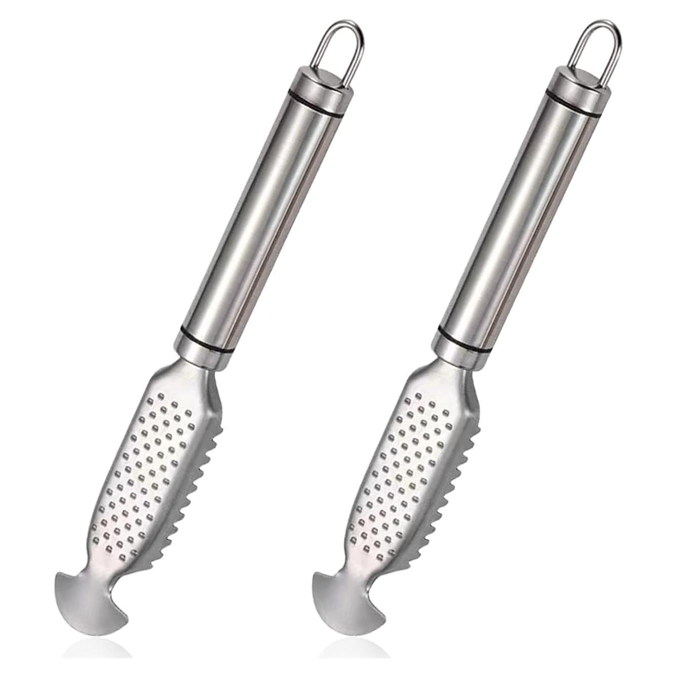 2 Herramientas de Raspar Escamas de Pescado Xanadued Acero Inoxidable