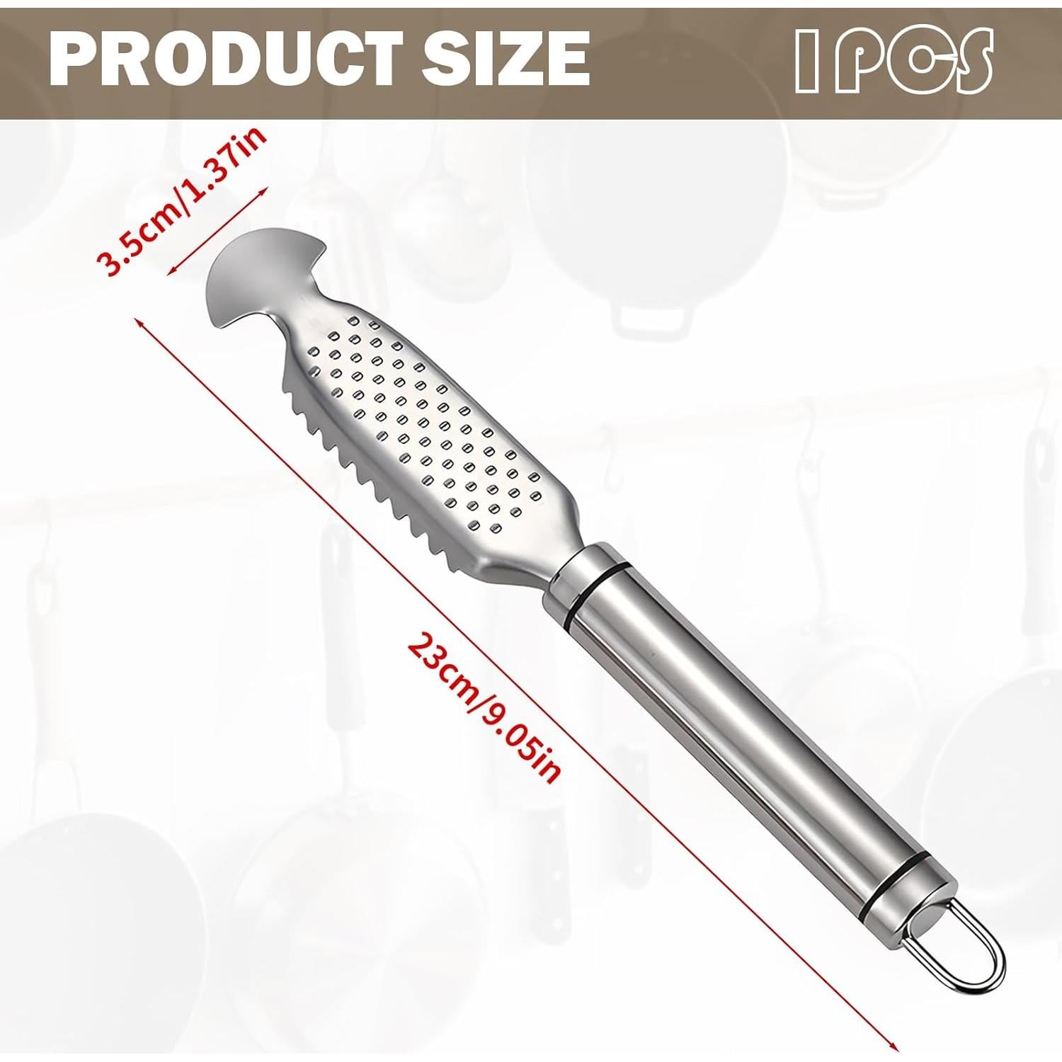 Escalador de Pescado Acero Inoxidable Gyinere 23cm