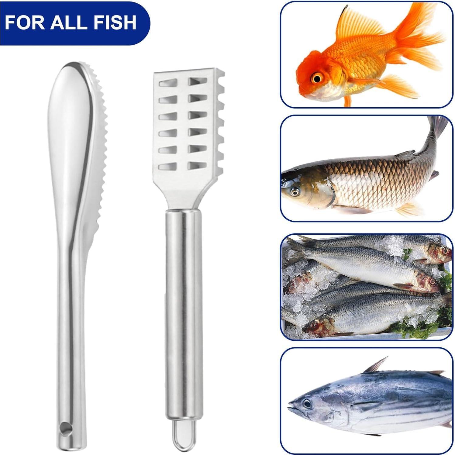 Kit de 2 Removedores de Escamas de Pescado JOCNIKA Acero Inoxidable