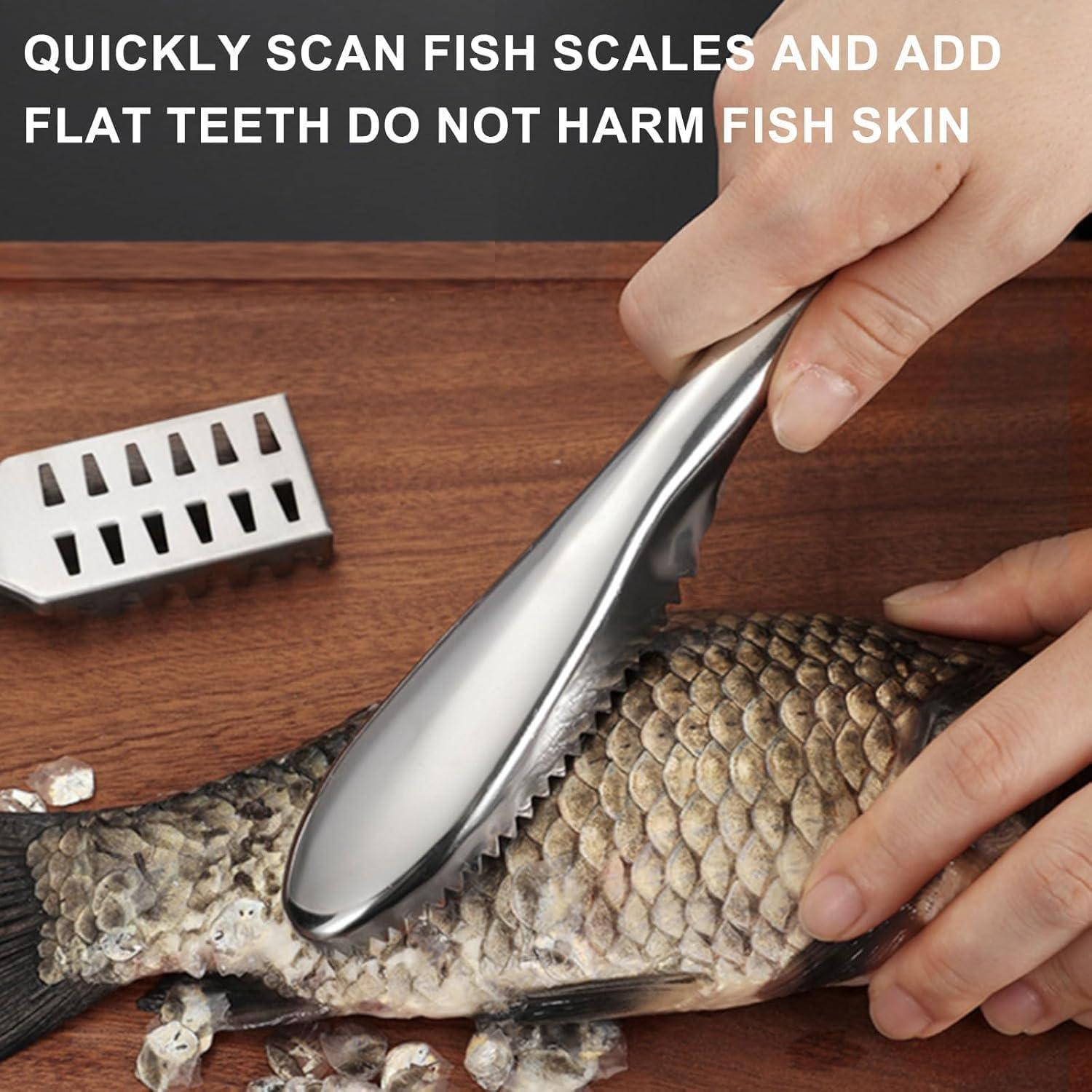 Kit de 2 Removedores de Escamas de Pescado JOCNIKA Acero Inoxidable