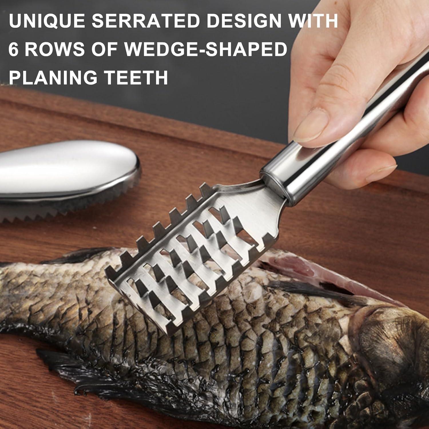 Kit de 2 Removedores de Escamas de Pescado JOCNIKA Acero Inoxidable