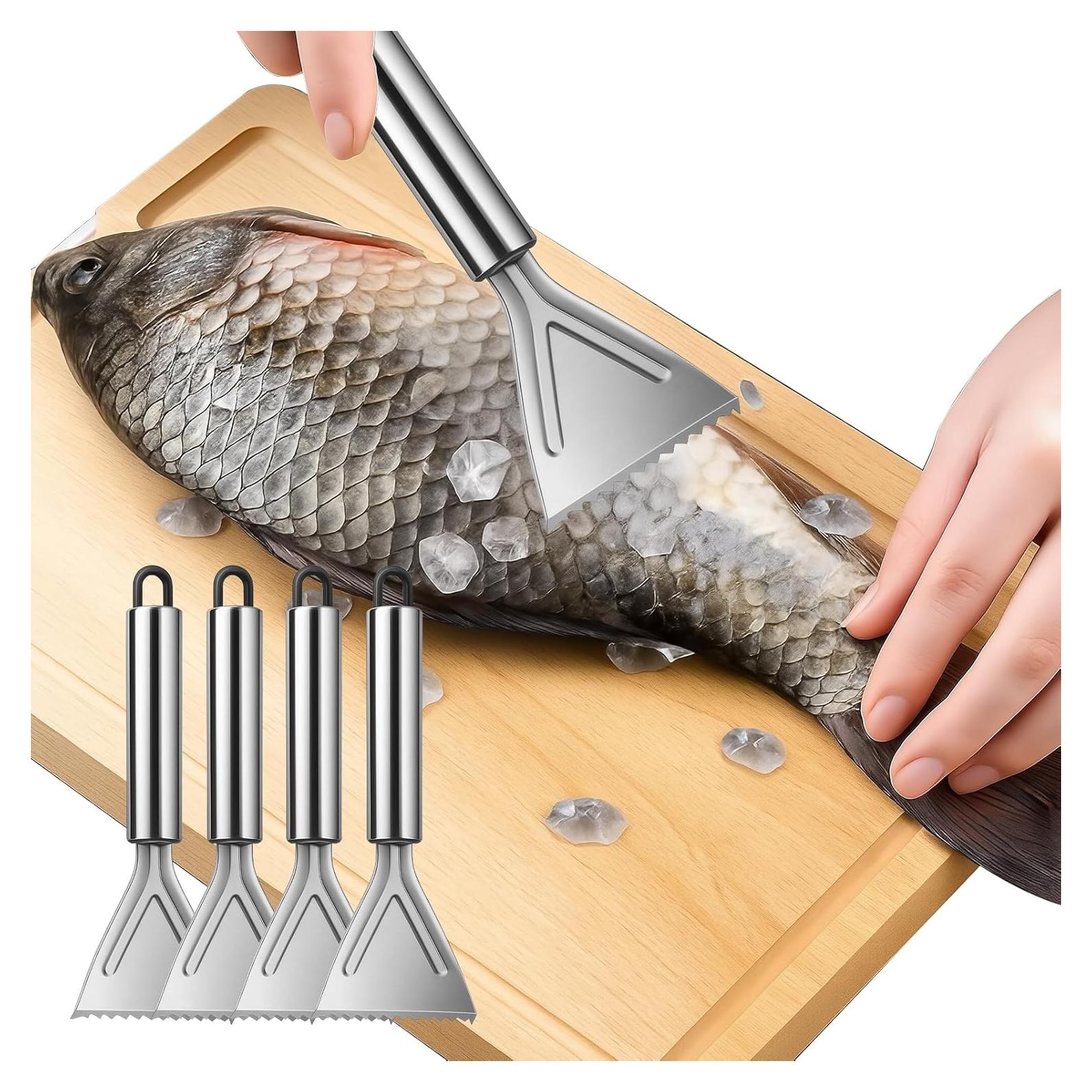Juego de 4 Removedores de Escamas de Pescado Asofelk