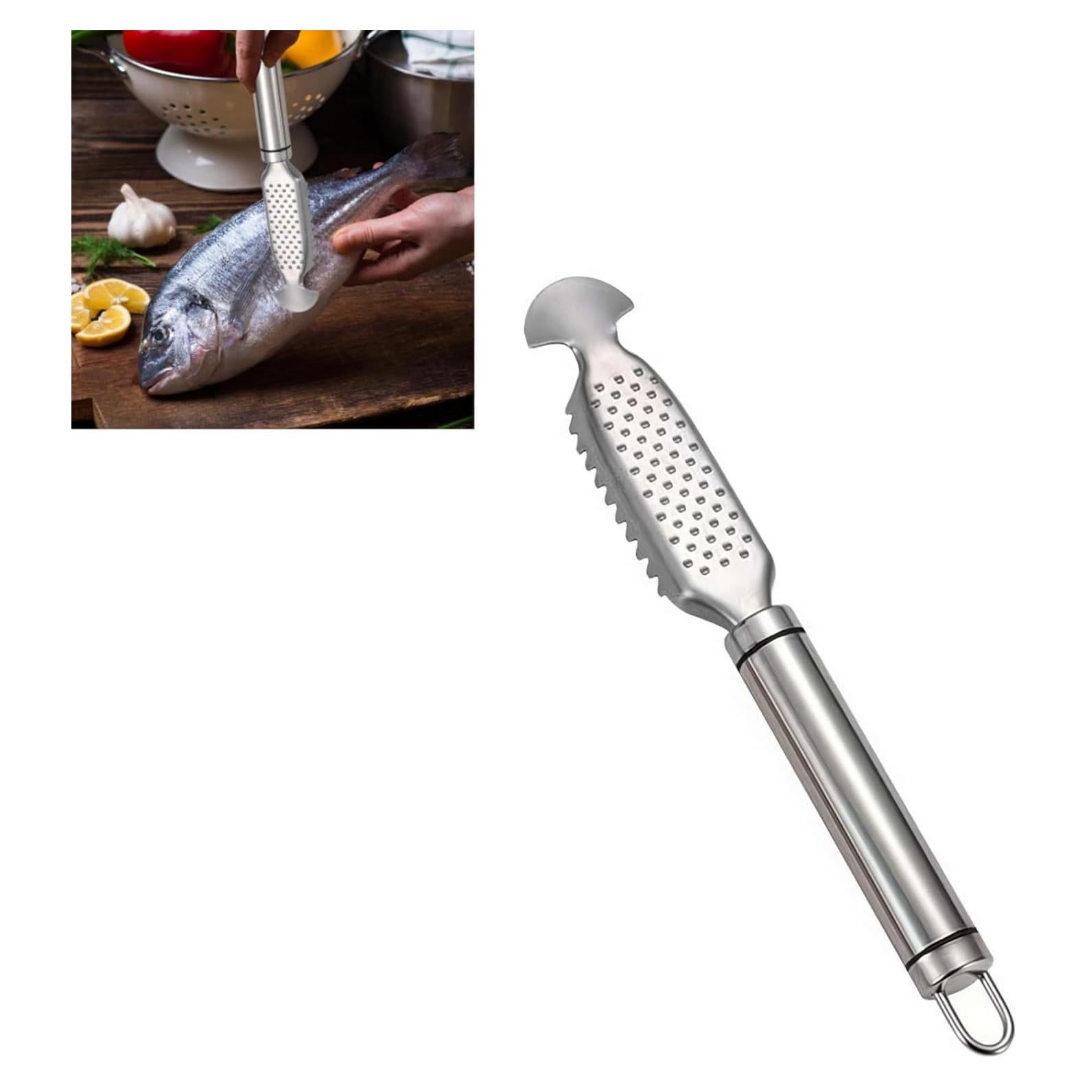Removedor de Escamas de Pescado Dwuww - Acero Inoxidable Multifuncional