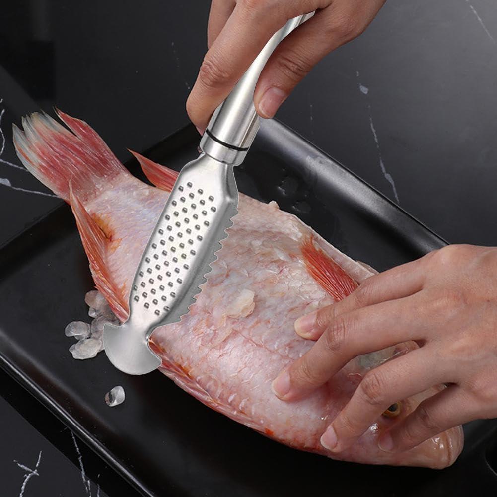 Removedor de Escamas de Pescado Dwuww - Acero Inoxidable Multifuncional