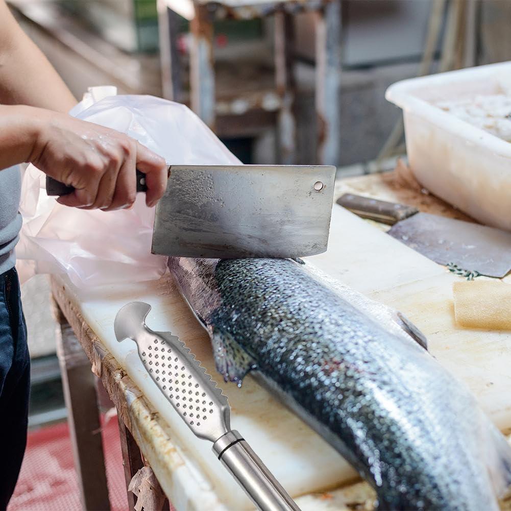 Removedor de Escamas de Pescado Dwuww - Acero Inoxidable Multifuncional